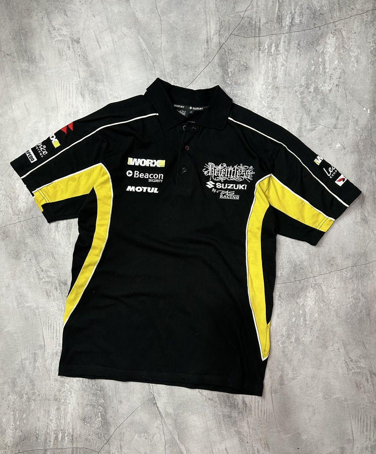 Vintage Vintage Racing Polo Shirt Suzuki Relentless y2k style Size US M / EU 48-50 / 2 - 2 Thumbnail