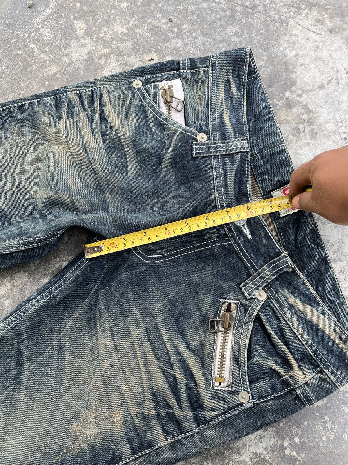 Hysteric Glamour × Japanese Brand × Vintage Crazy Mudwash Hysteric Inspired Denim Size US 33 - 8 Thumbnail