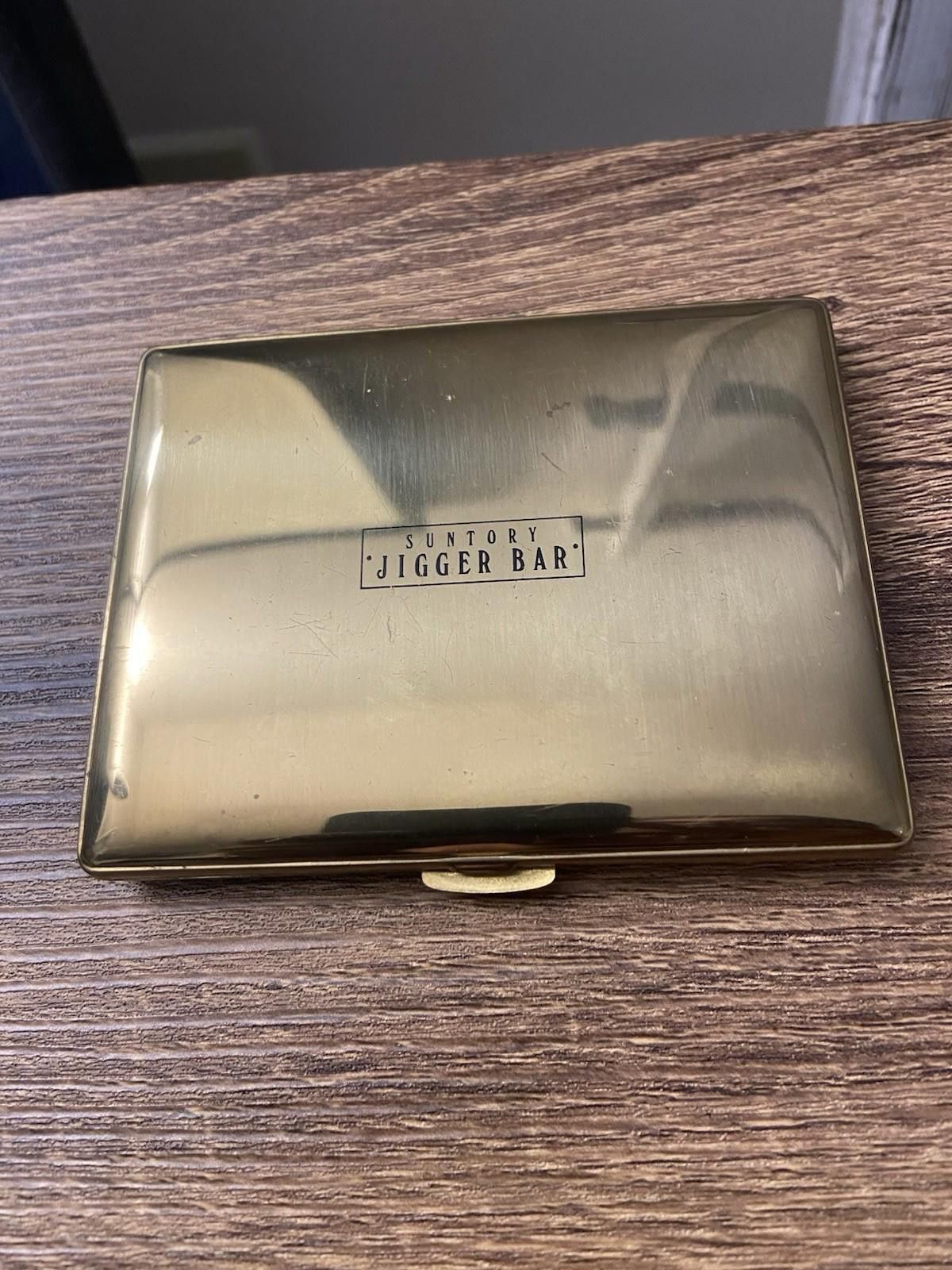 Vintage Suntory Whiskey Vintage Jigger Bar Brass Cigarette Card Case Size ONE SIZE - 1 Thumbnail