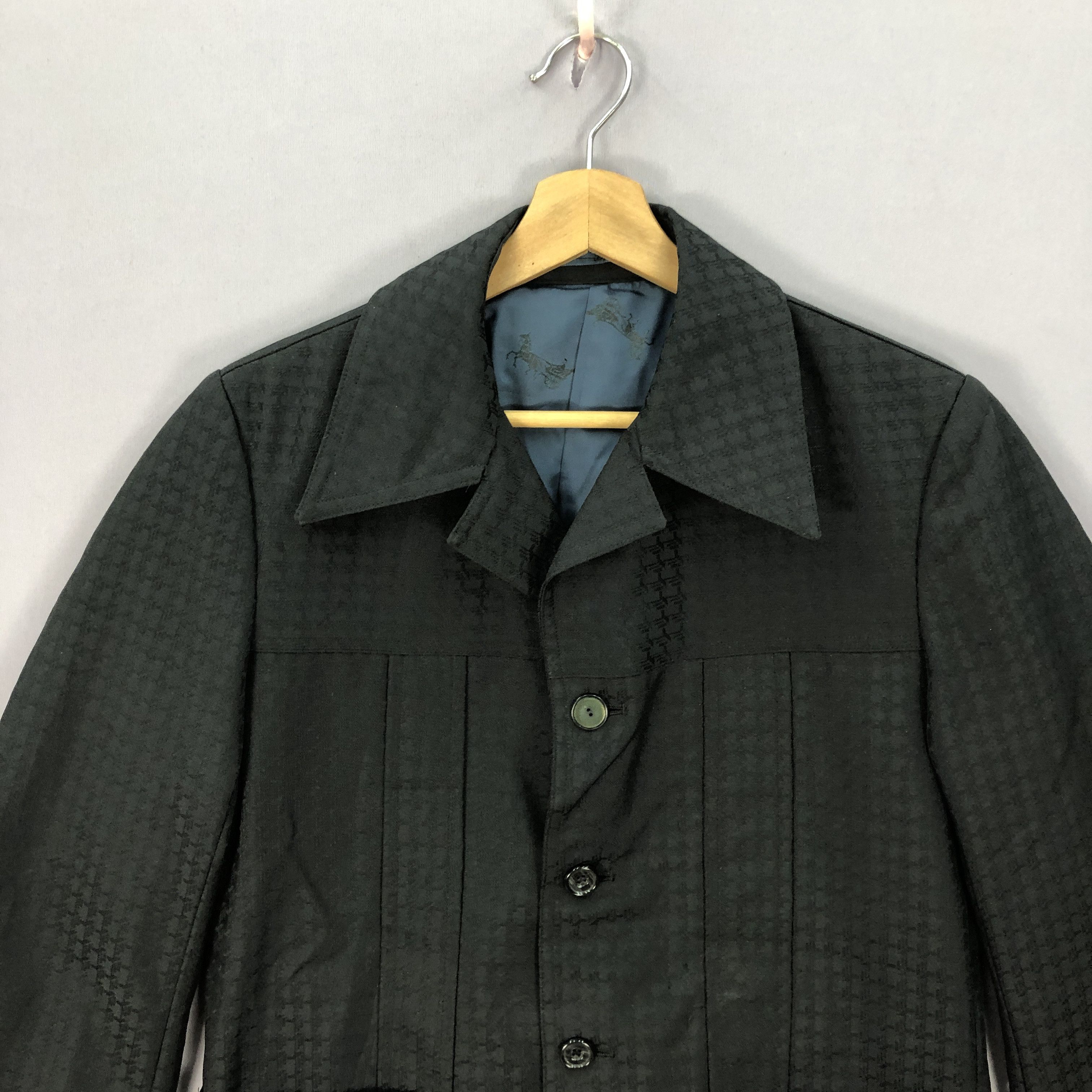 Japanese Brand × Vintage Vintage V5 Japanese Brand Coat Houndstooth Jacket Size US M / EU 48-50 / 2 - 3 Thumbnail