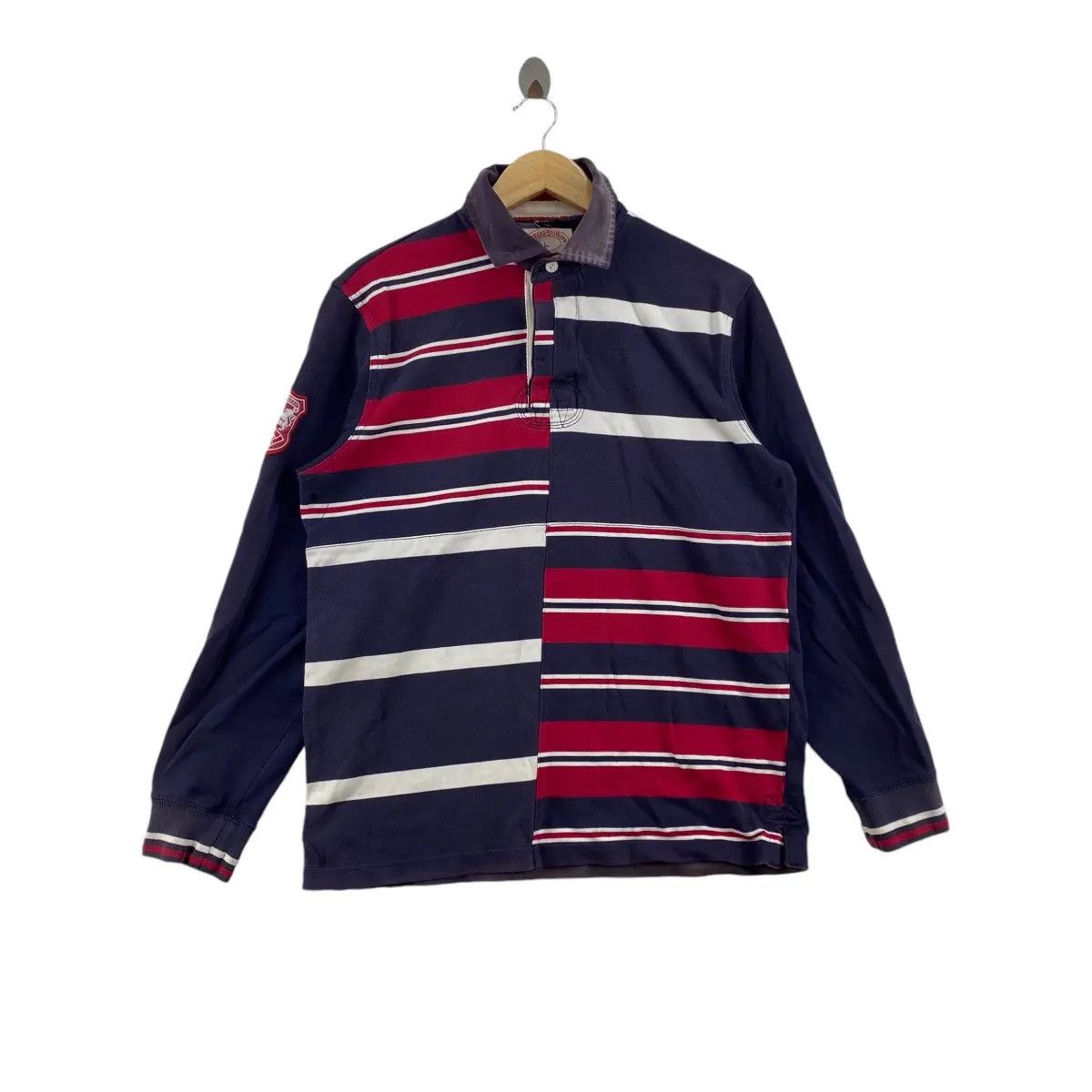 Brooks Brothers Vintage BROOK BROTHERS Striped Rugby Polo Tee Shirt Size US L / EU 52-54 / 3 - 1 Thumbnail