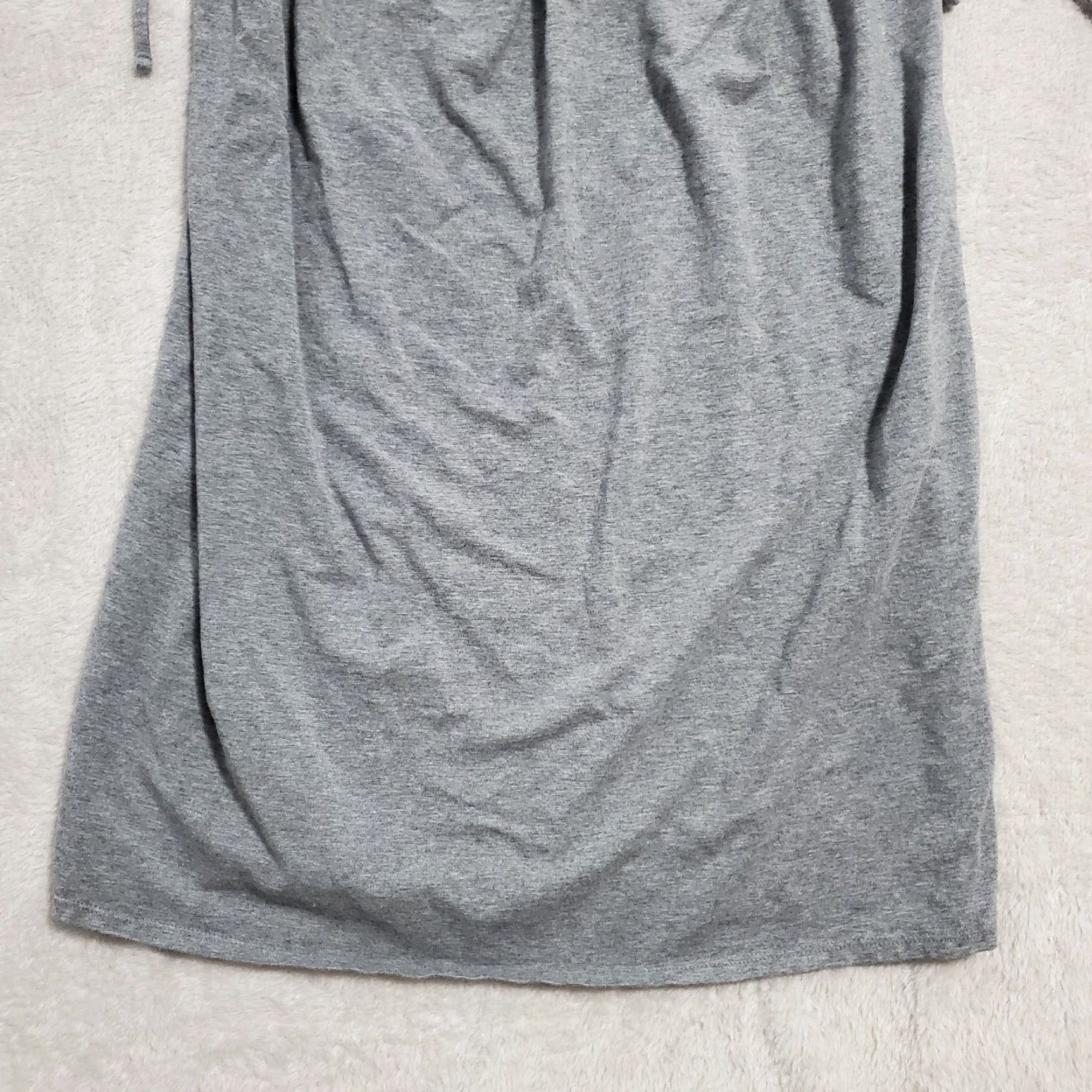 Vintage Isabel Maternity Midi Dress Women S Gray Short Sleeve Side Ties Adjustable Waist Casual Lightweight Jersey Dress Size 28" / US 6 / IT 42 - 5 Thumbnail