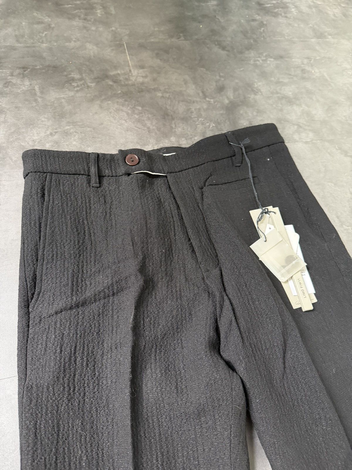 Rick Owens F/W 11 "LIMO" Textured Mohair & Wool Trousers Rick Owens Size US 34 / EU 50 - 2 Thumbnail