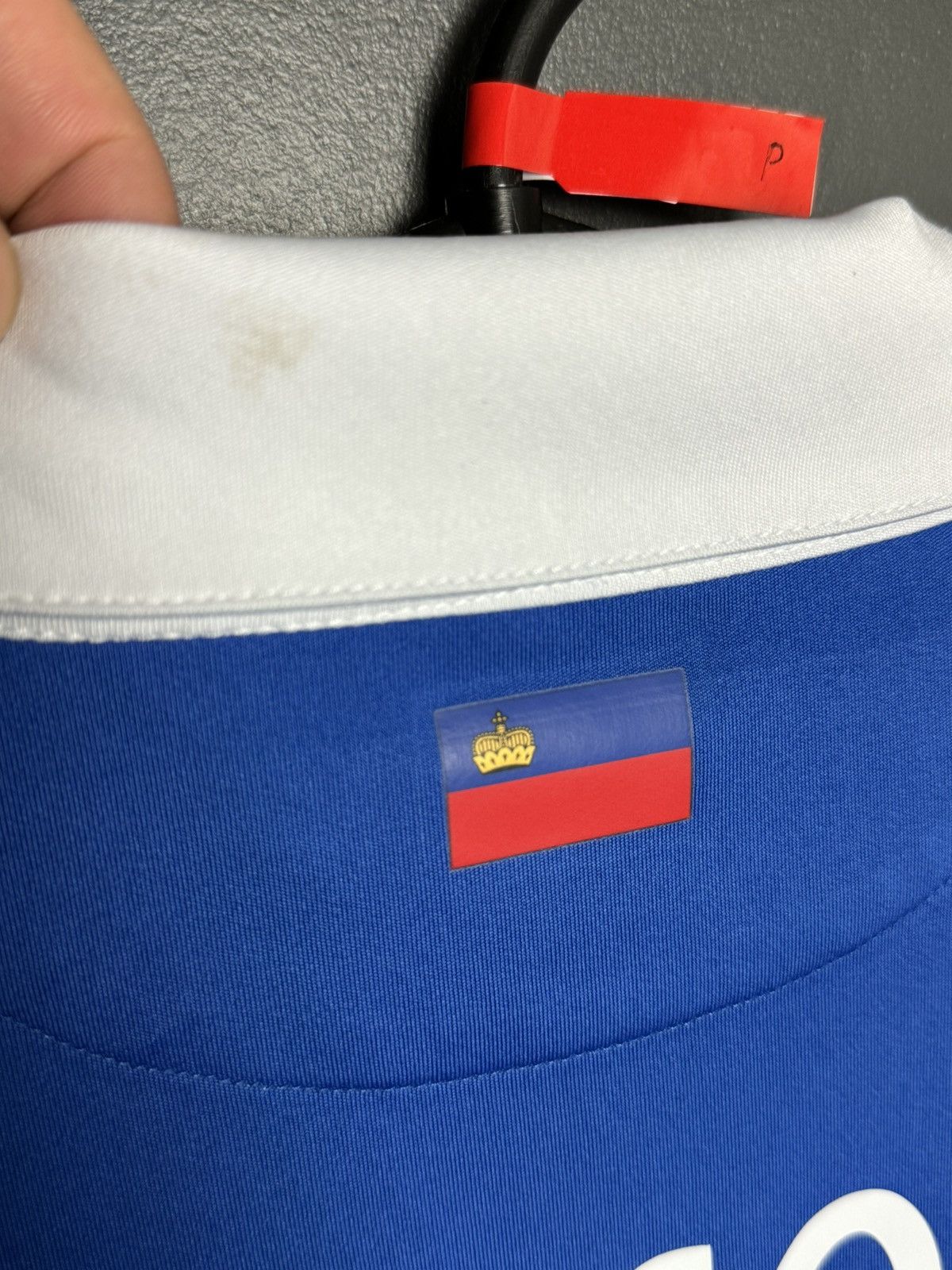Macron Liechtenstein 18/19 Home Match Worn Football Jersey T-Shirt Size US M / EU 48-50 / 2 - 11 Thumbnail