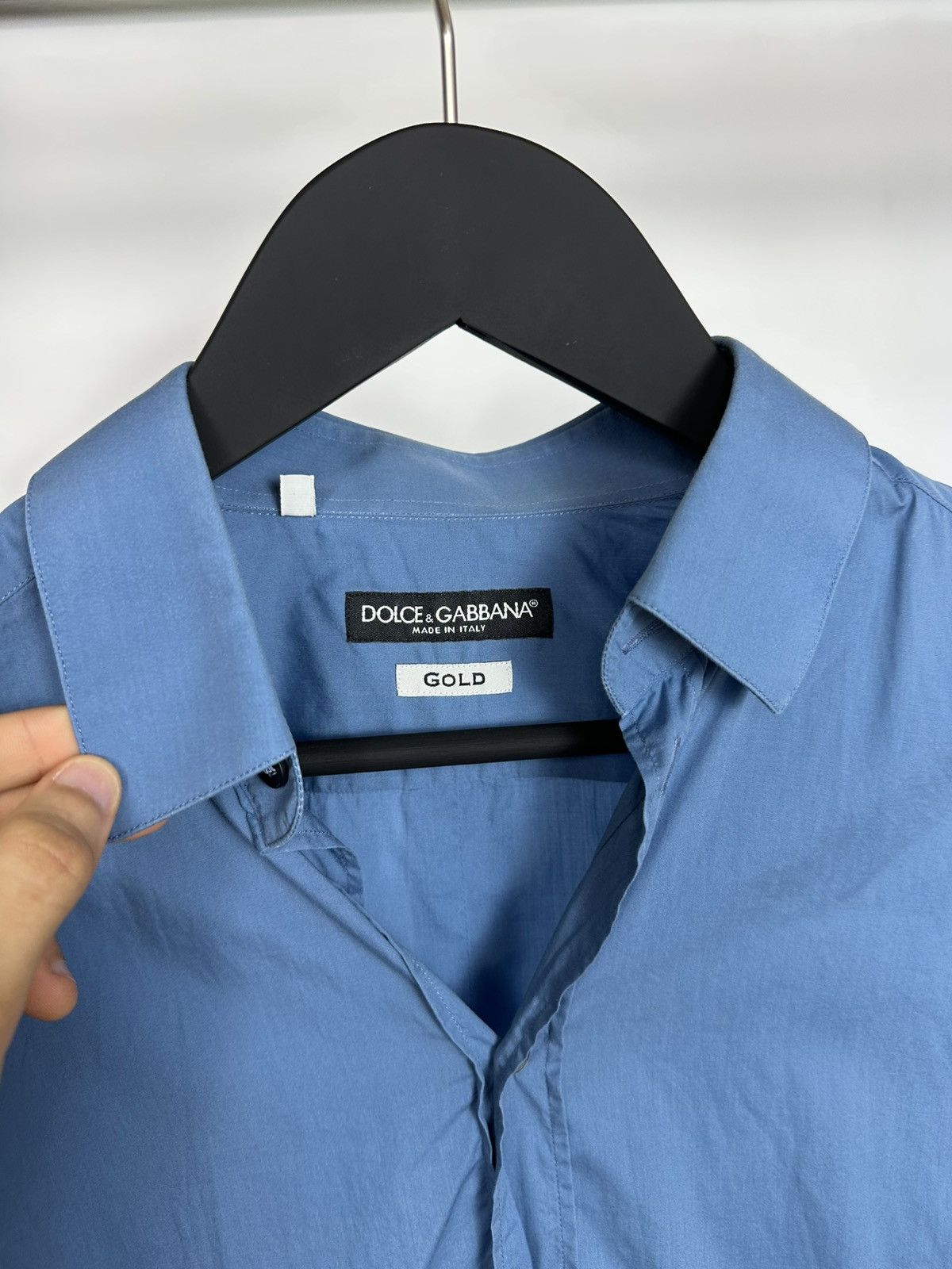 Dolce & Gabbana Dolce & Gabbana Shirt Gold Classic Size 15/39 Blue Men’s M Size US M / EU 48-50 / 2 - 10 Thumbnail