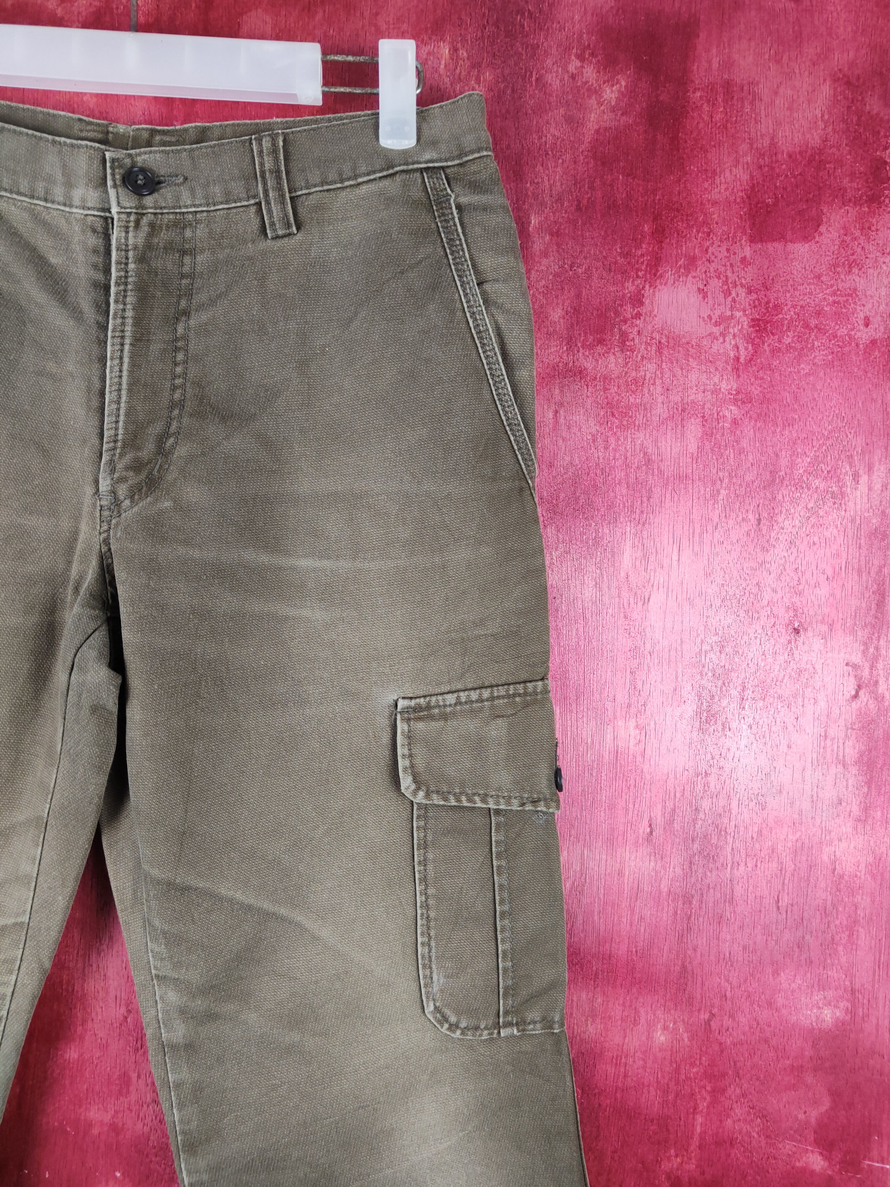 Japanese Brand Vintage Design Works Dark Brown Cargo Pants N#S014 Size US 29 - 5 Thumbnail