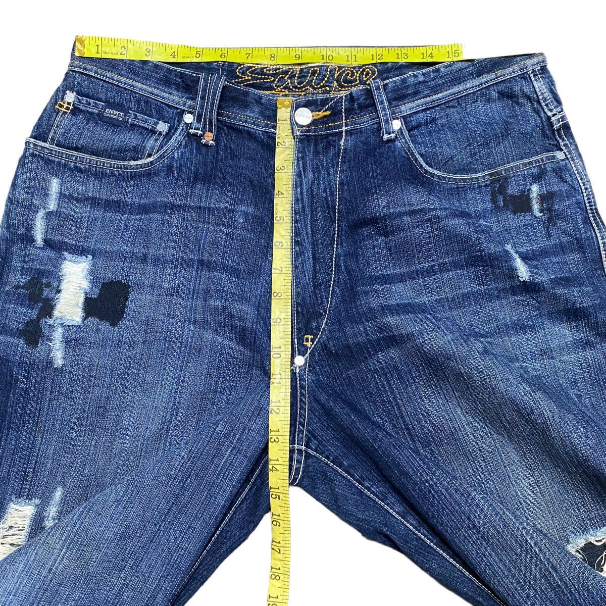 Enyce Vintage Enyce Denim Patchwork Baggy Pants Size US 36 / EU 52 - 18 Thumbnail