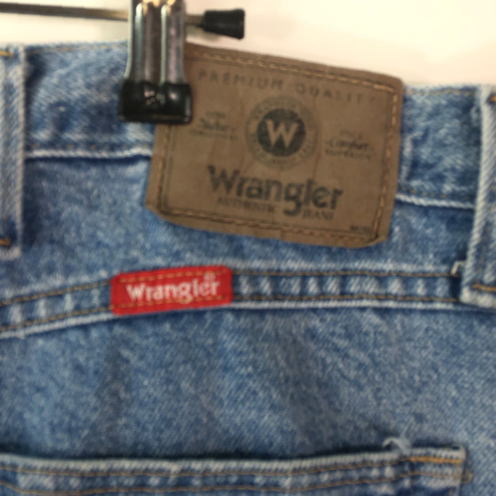 Wrangler Wrangler Mens Stretch Straight Leg Regular Fit Blue Denim Jeans 40X30 Size US 40 / EU 56 - 7 Thumbnail