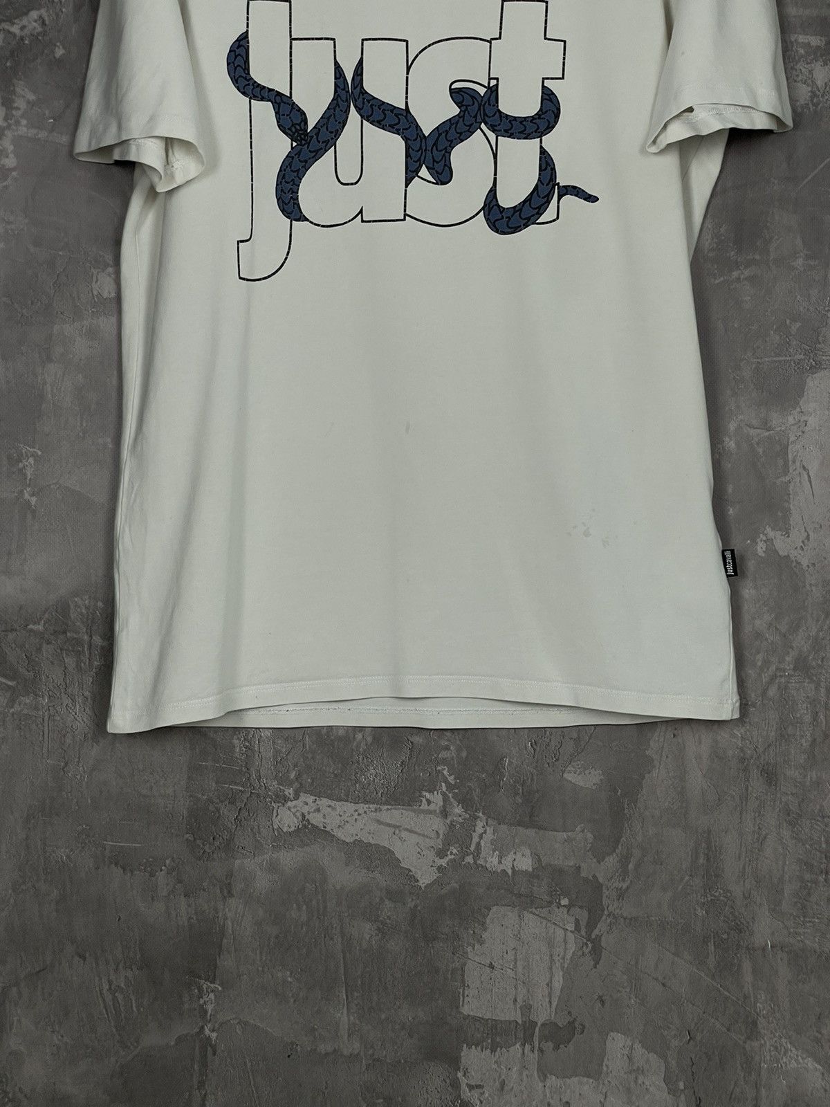 Just Cavalli × Roberto Cavalli Roberto Cavalli Big Logo Snake T Shirt Just Cavalli Y2K Size US M / EU 48-50 / 2 - 6 Thumbnail