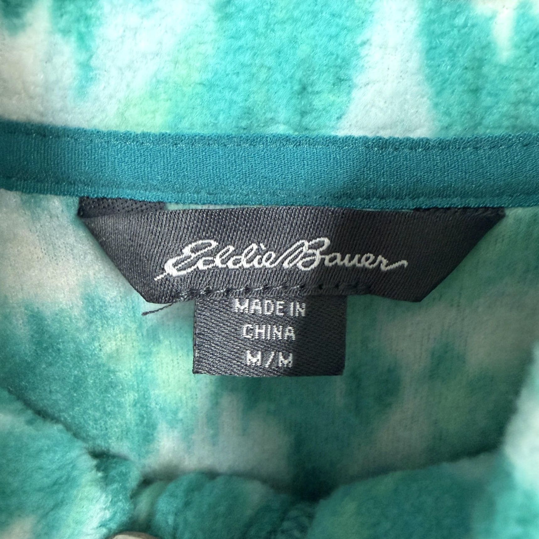 Eddie Bauer Eddie Bauer Polar Fleece 1/4 Zip Jacket Womens M Green Ikat NWT Gorpcore Hiking Size M / US 6-8 / IT 42-44 - 6 Thumbnail