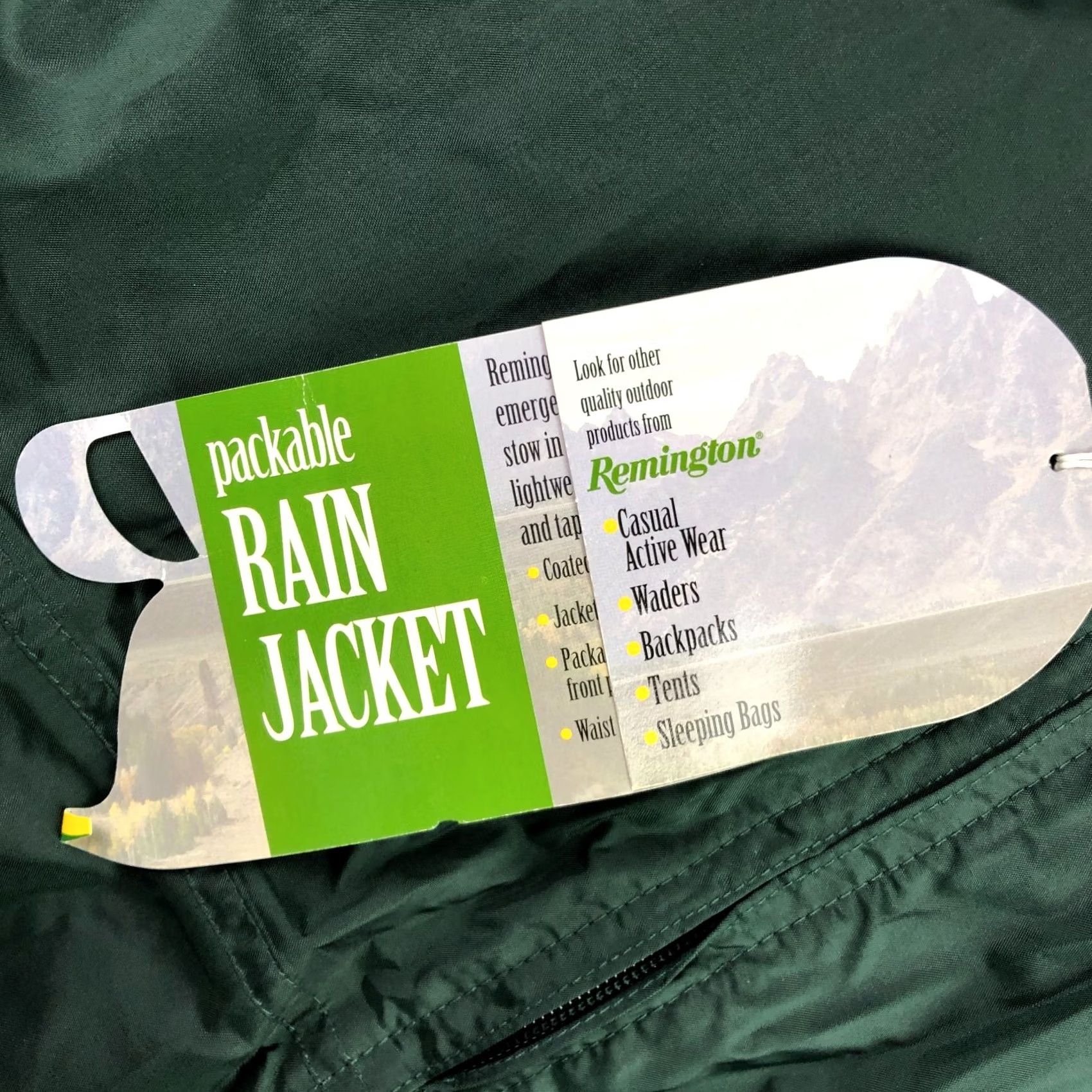 Rains Remington Men’s Rain Jacket Hooded Full Zip Green 2XL Waterproof Windproof Packable Hooded Rain Coat Mens 2XL Size US XXL / EU 58 / 5 - 5 Thumbnail