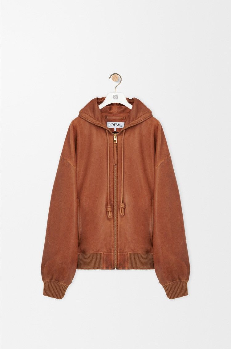 Loewe 🔥$8.5K VALUE🔥 Hooded jacket in nappa lambskin Size US L / EU 52-54 / 3 - 1 Thumbnail