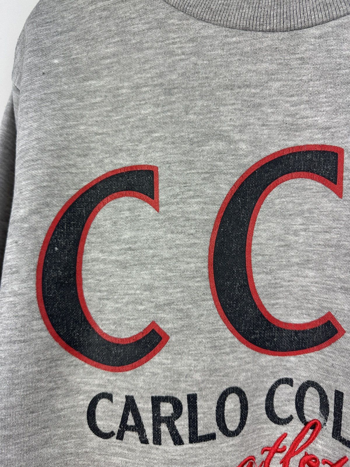 Carlo Colucci × Vintage Carlo Colucci Athletico Big Logo Grey Sweatshirt Size US M / EU 48-50 / 2 - 12 Thumbnail