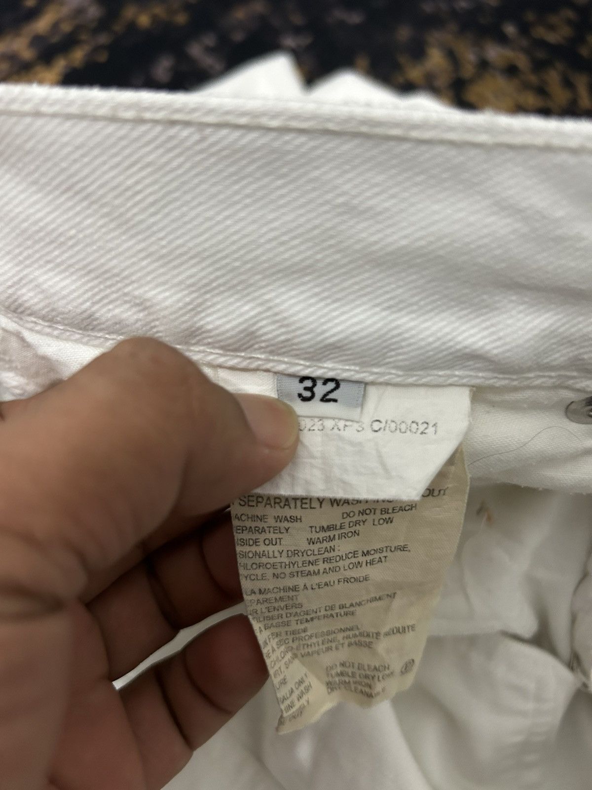 Helmut Lang Helmut Lang White Vintage Broken Denim Size US 32 / EU 48 - 15 Thumbnail