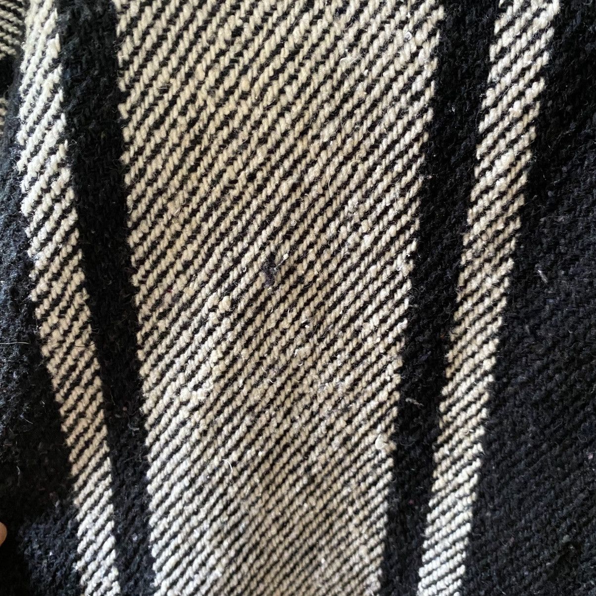Vintage Black & White Striped Baja Hoodie Pullover Size US XL / EU 56 / 4 - 5 Thumbnail