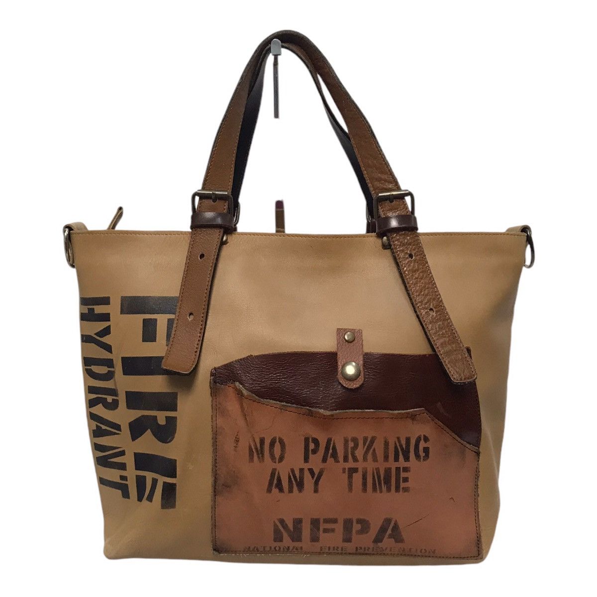 Alpha Industries × Vintage Army Leather Multi Pocket Bag Size ONE SIZE - 5 Thumbnail