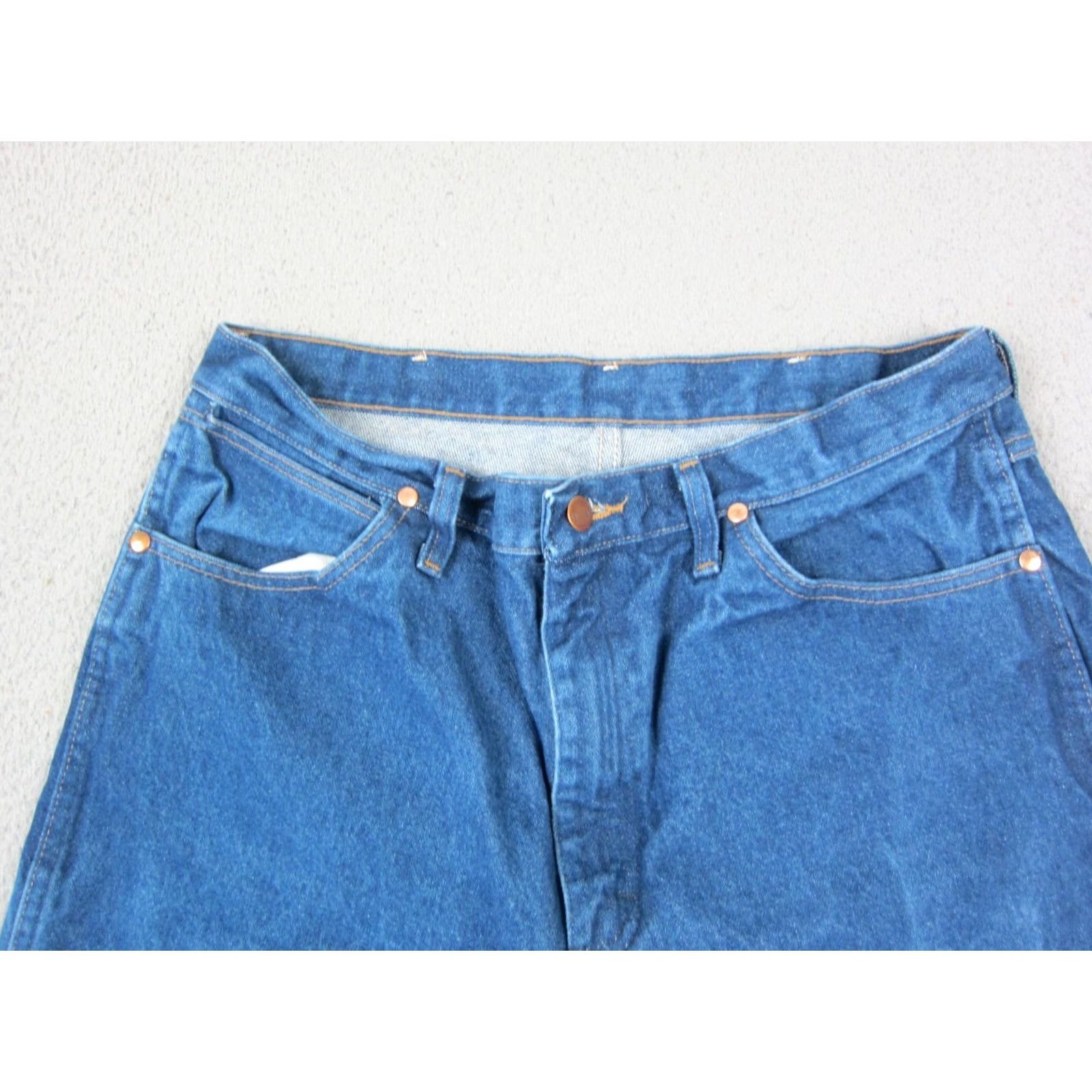 Wrangler Wrangler Jeans Men 36x32 Denim Blue 5-Pocket Straight Regular Mid Rise Cowboy Cut 13MWZ Y2K Vintage 90s Western Mens Wrangler Cowboy Cut Jeans Size US 36 / EU 52 - 6 Thumbnail