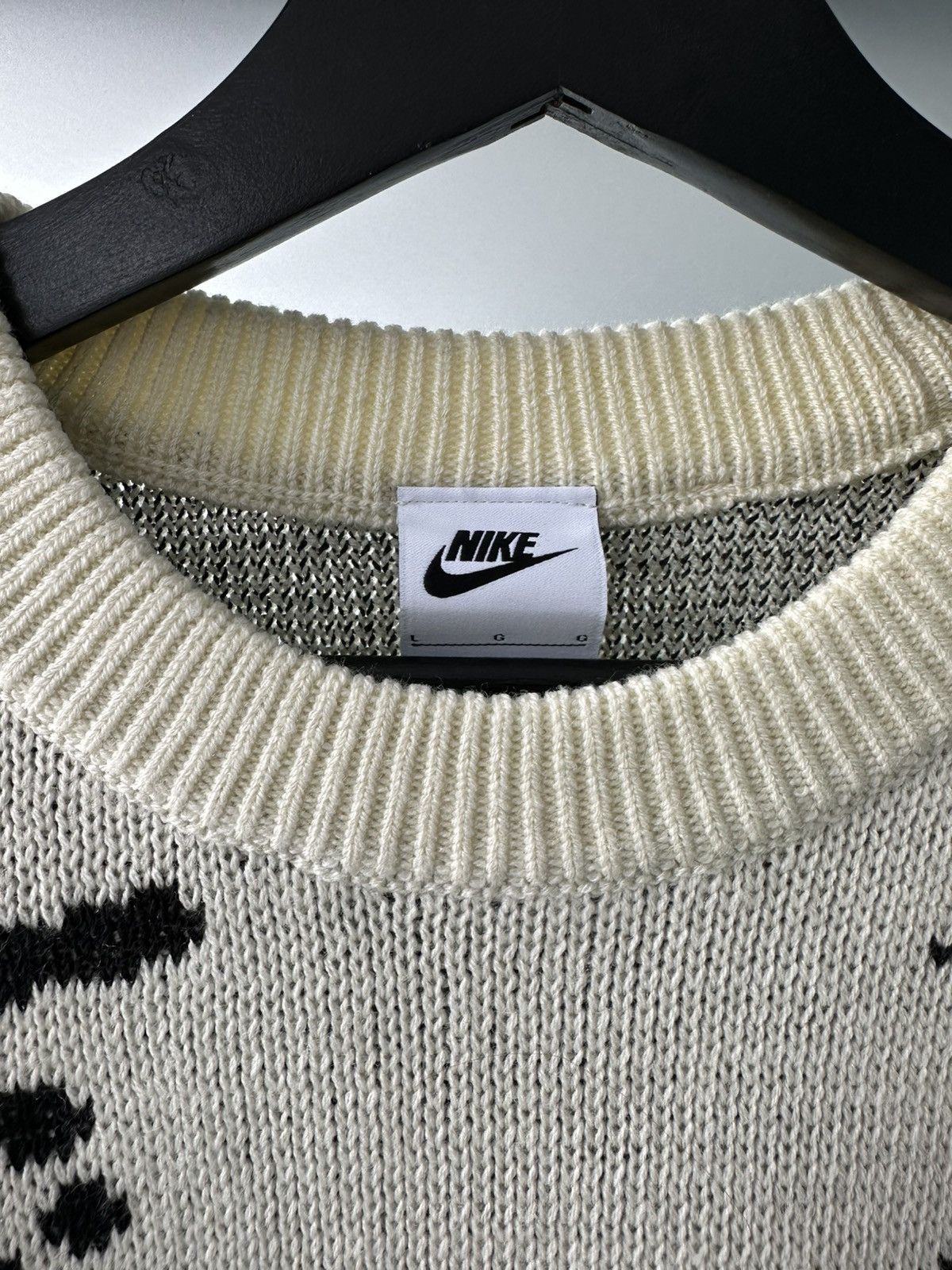Nike × Stussy NIKE X STUSSY KNIT SWEATER ICON NATURAL Size US L / EU 52-54 / 3 - 3 Thumbnail
