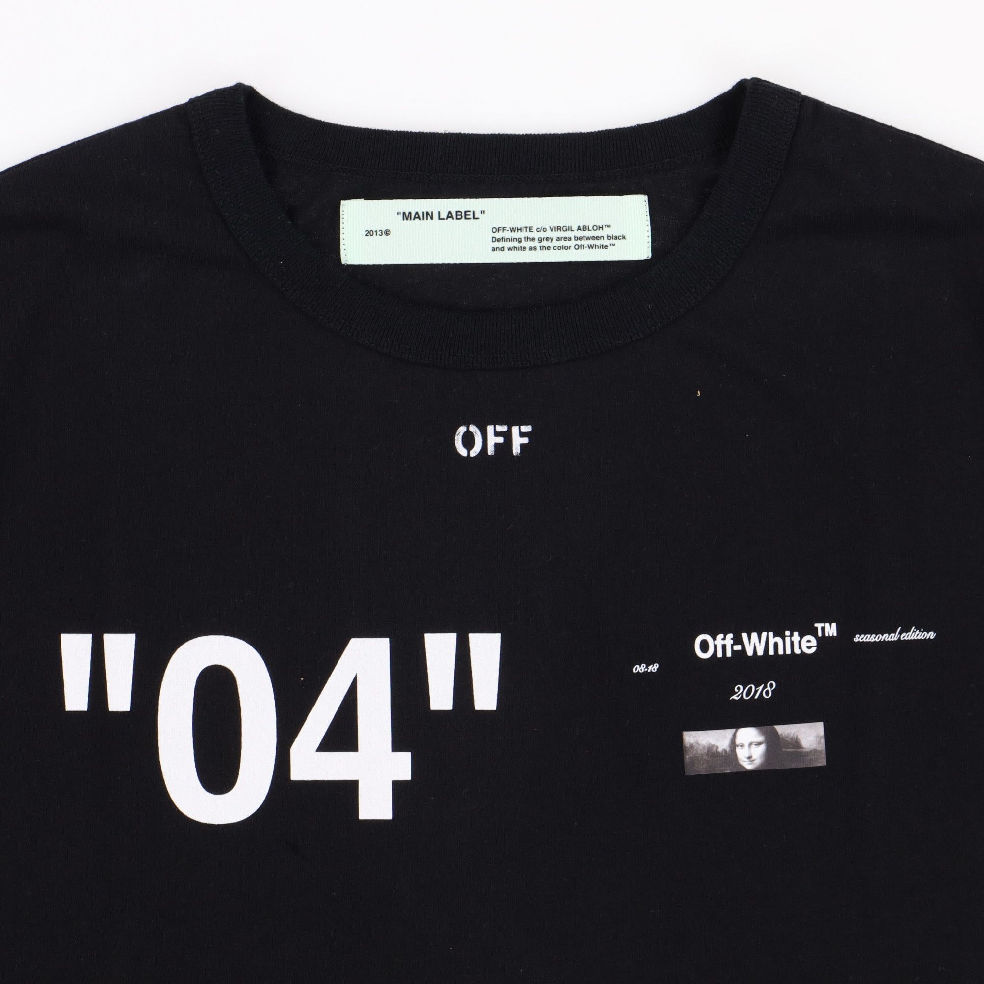 Off-White Black Mona Lisa "For All" Oversized T-Shirt Size L / US 10 / IT 46 - 5 Thumbnail