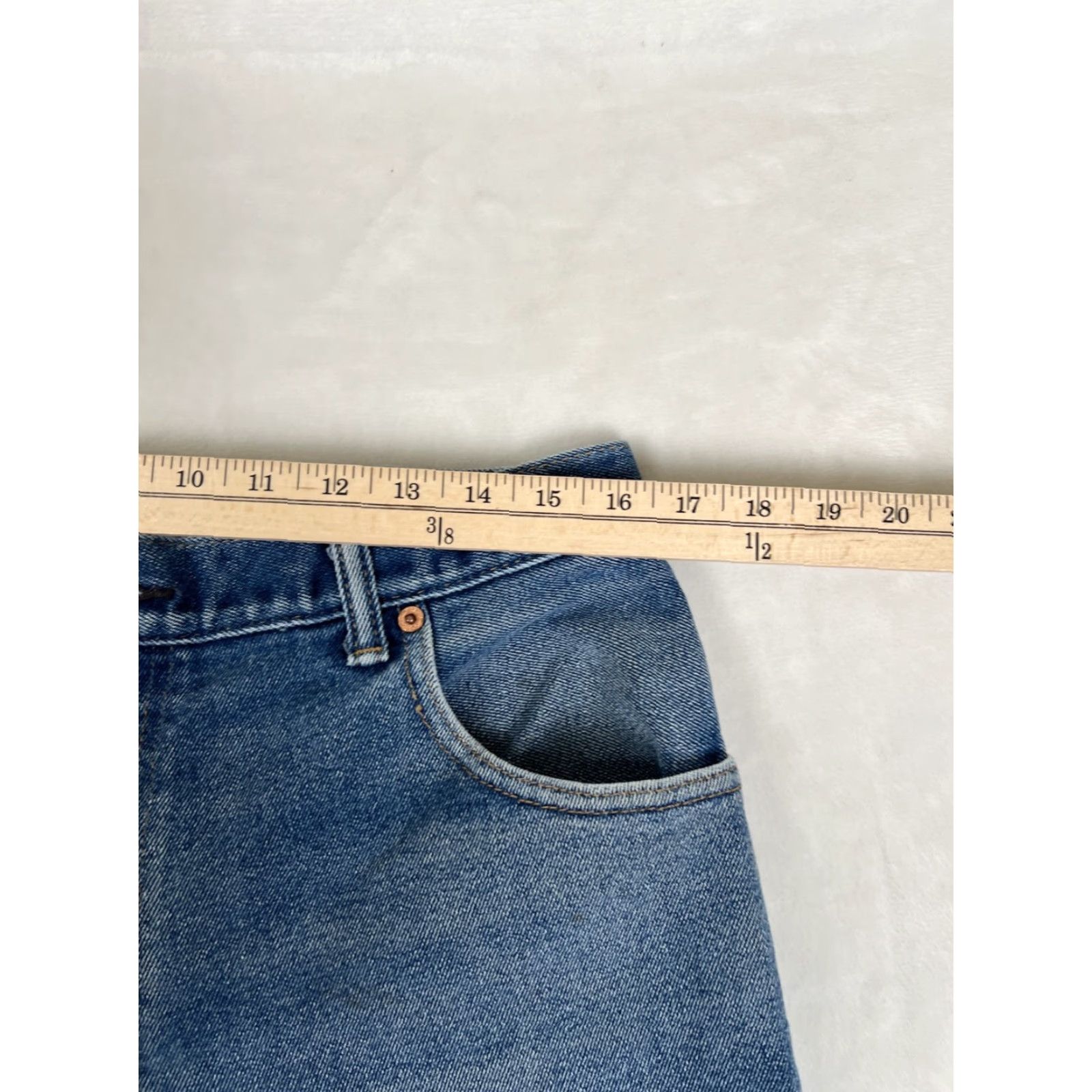 Levi's VINTAGE Levi's 517 Jeans Mens 32x28 Boot Cut Flare Denim Blue 90s Americana Western Cowboy Work Wear Red Tab 5-Pocket Size US 32 / EU 48 - 6 Thumbnail