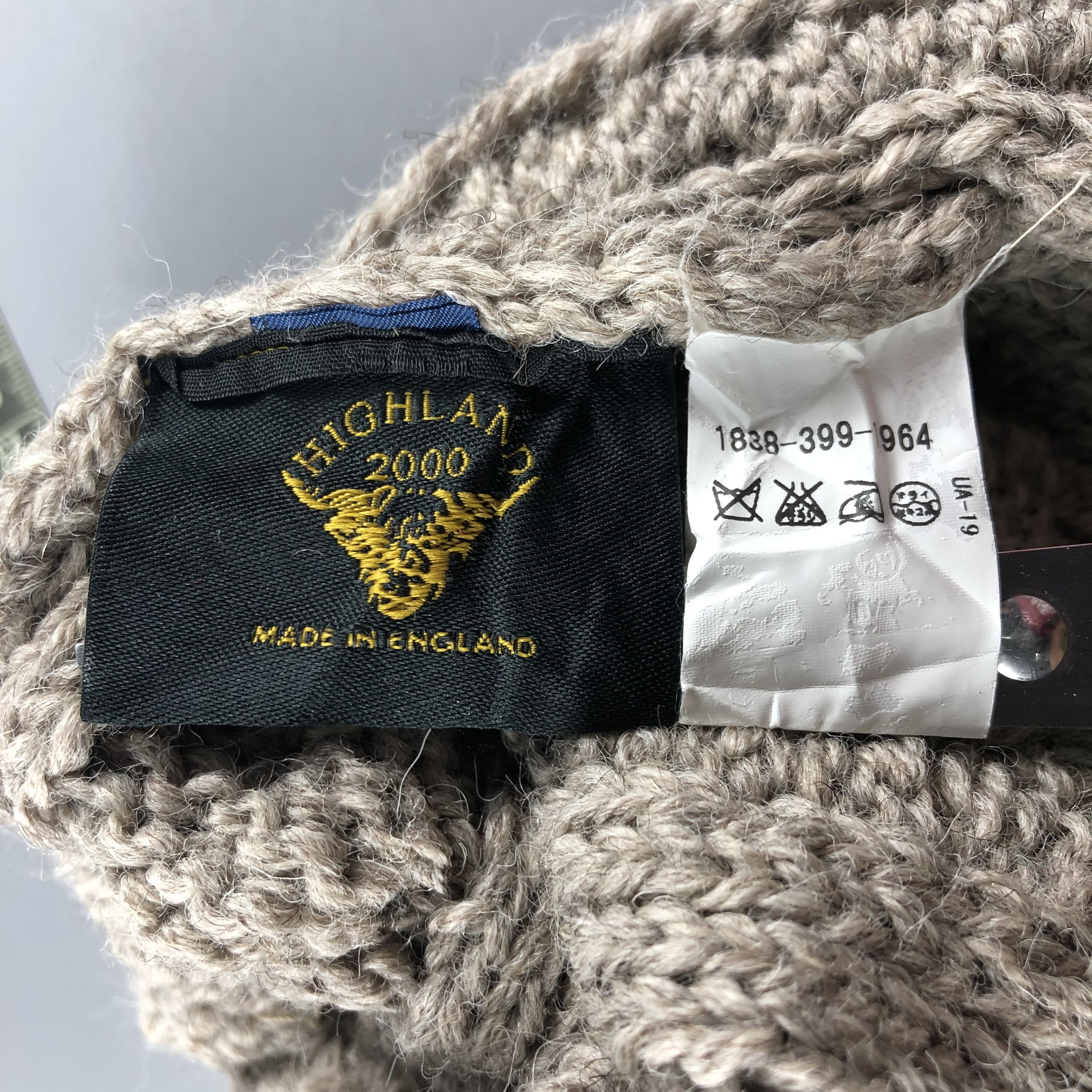 Other × Vintage British Wool Aran Isle Beanie Snow Hat Snow Cap -D159 Size ONE SIZE - 4 Thumbnail