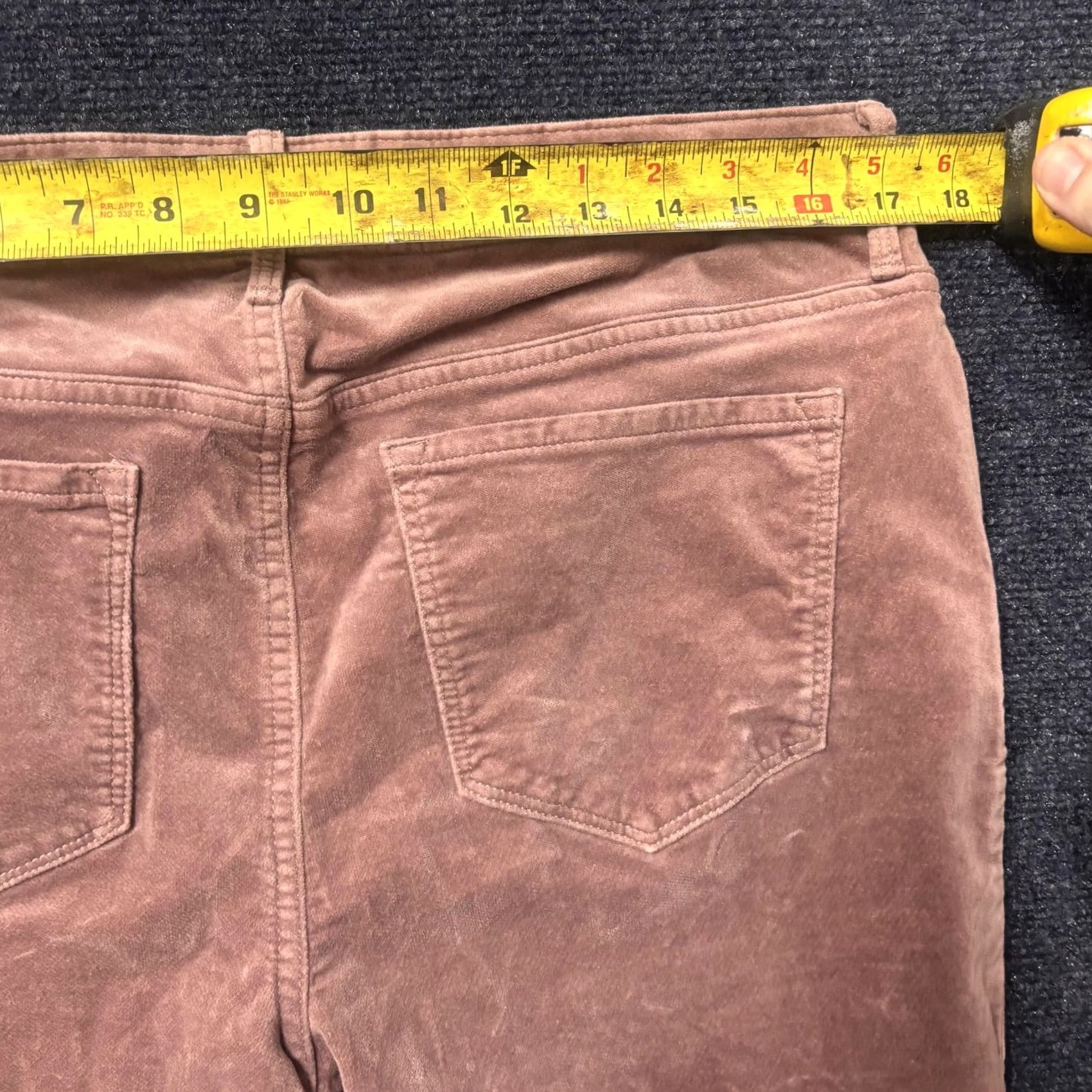 Old Navy Old Navy Rockstar Jeans Womens 14 Pink Mid Rise Skinny Stretch Corduroy Pants Size 36" / US 14 / IT 50 - 6 Thumbnail