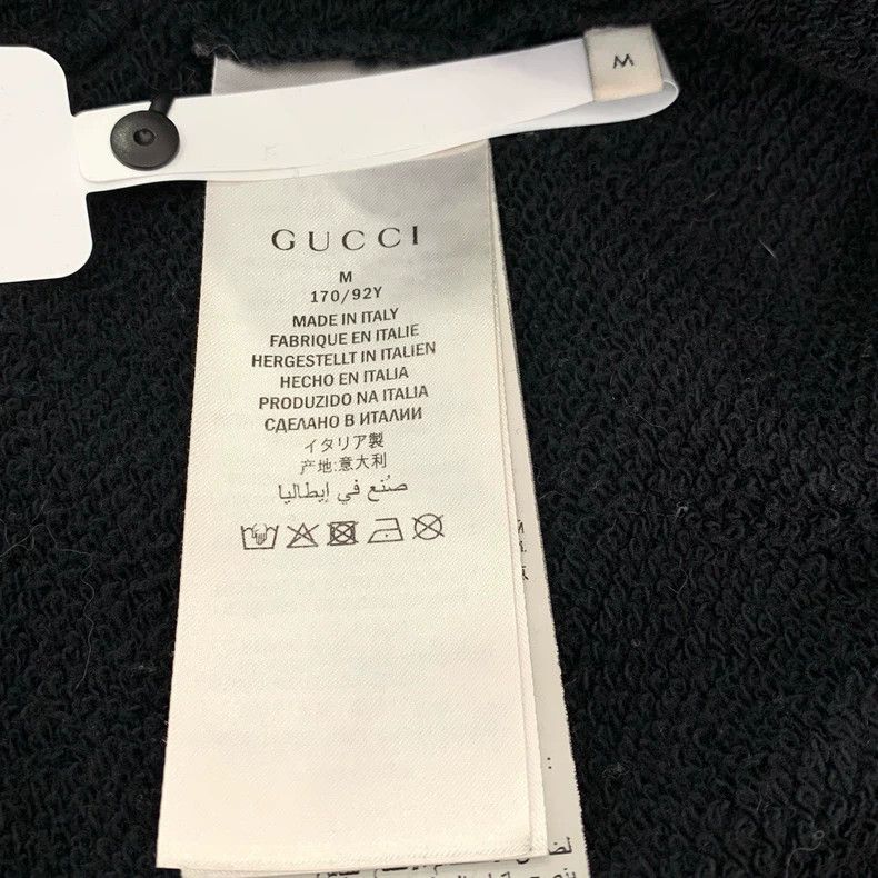 Gucci Gucci Logo tiger head sequin design round neck black cotton Size US M / EU 48-50 / 2 - 7 Thumbnail