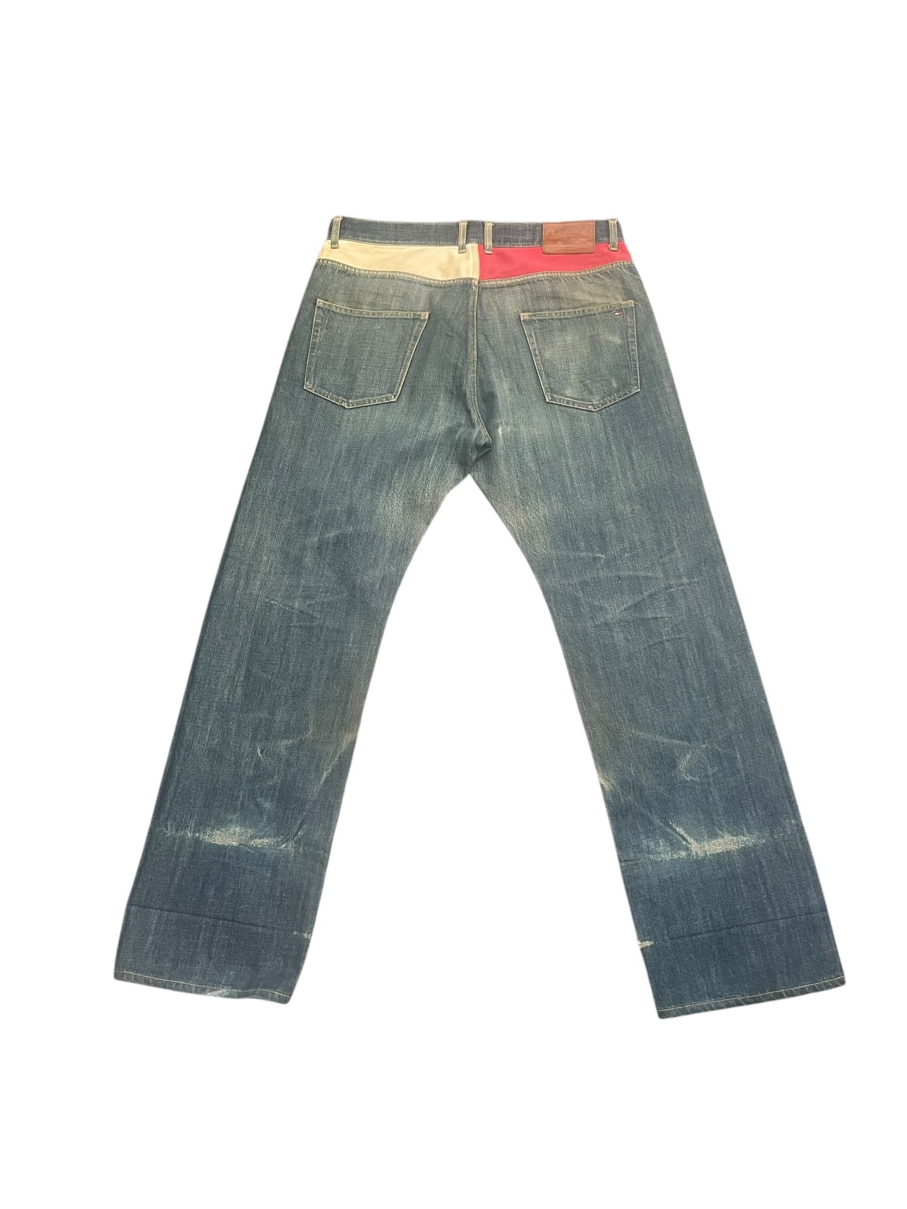 Tommy Hilfiger Vintage Tommy Faded Distresed Denim Size US 36 / EU 52 - 1 Thumbnail