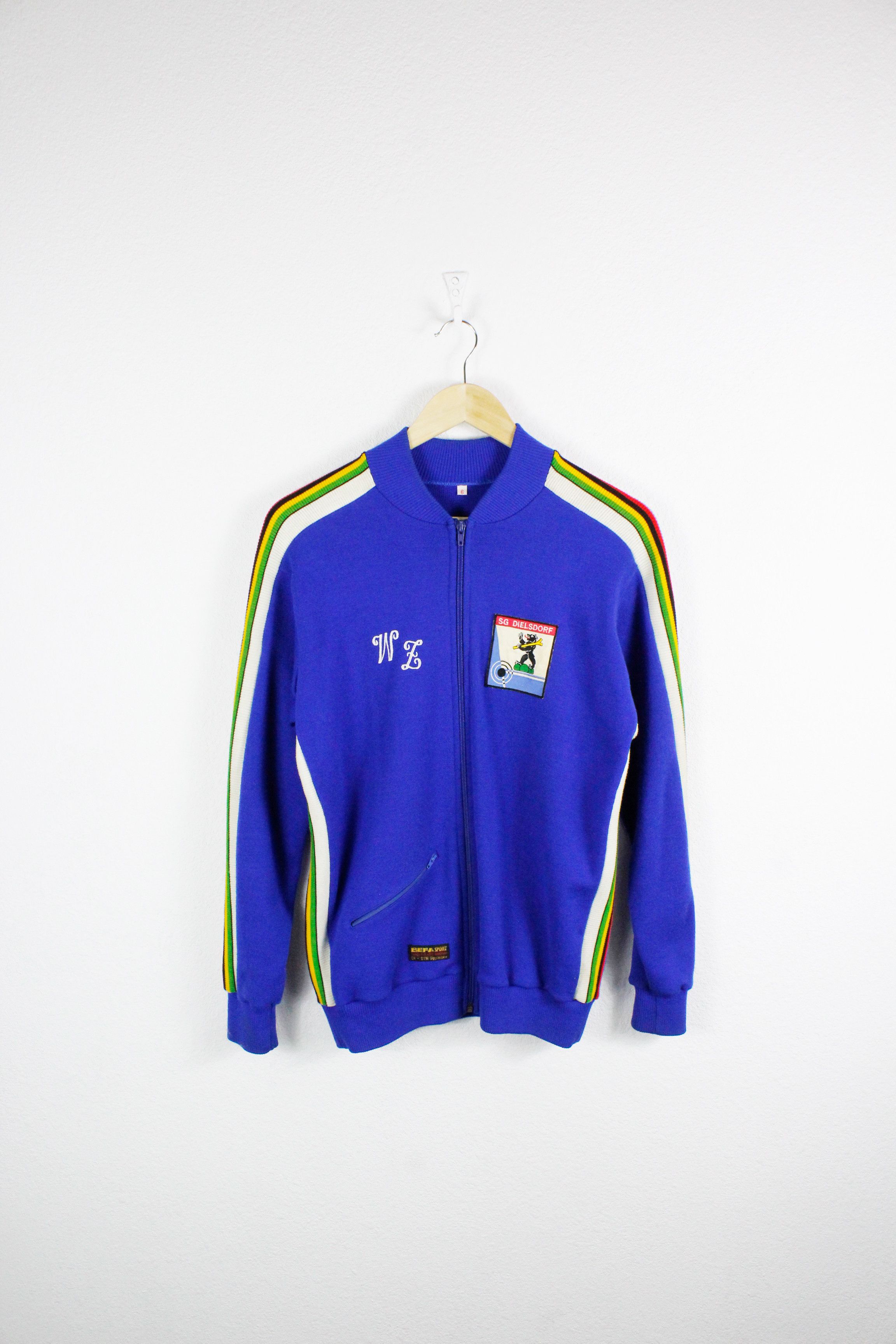 Chelsea Soccer × Vintage Vintage Sg Dielsdorf Befa Sport Wool Varsity Bomber Jacket Size US S / EU 44-46 / 1 - 1 Thumbnail