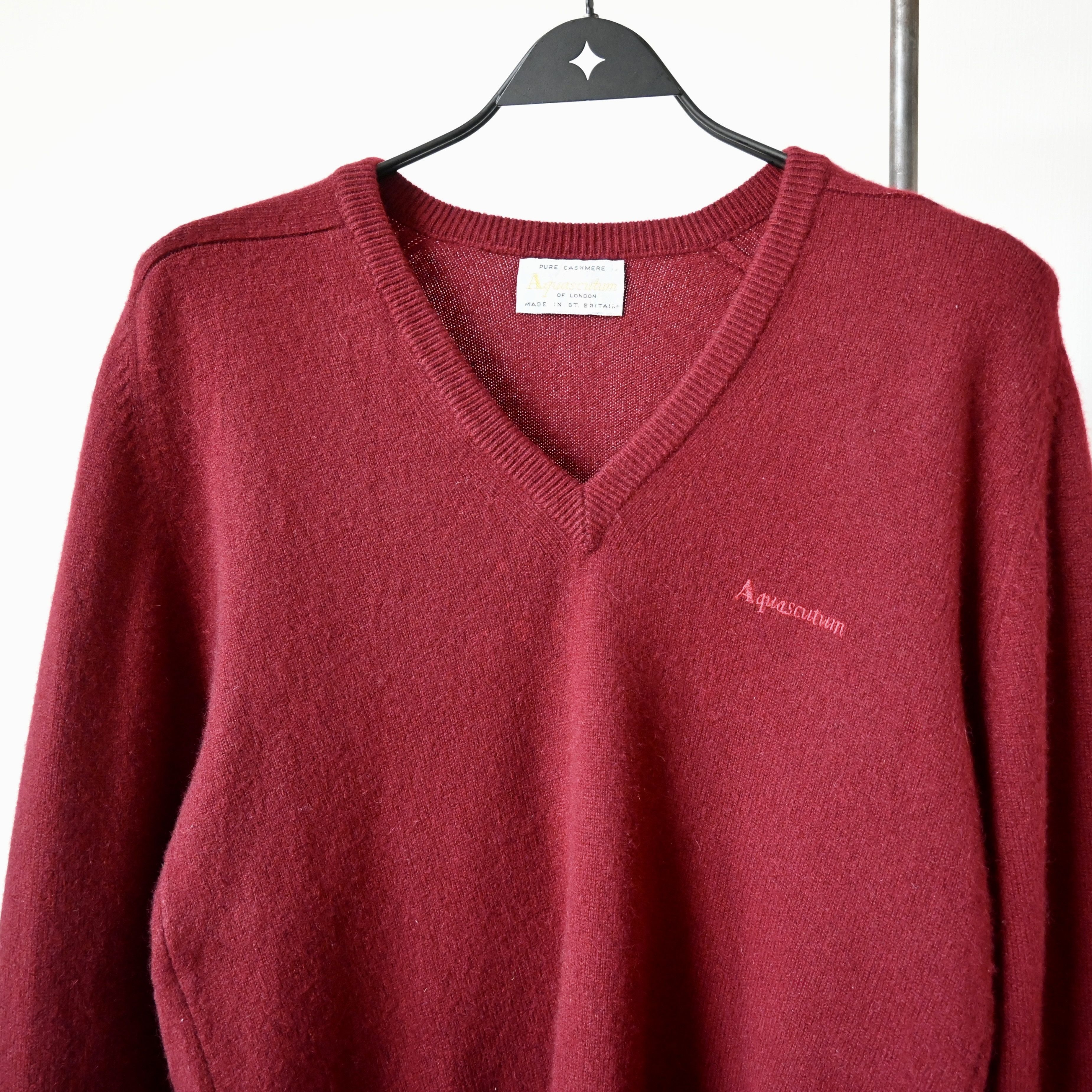 Aquascutum VTG 1990s Aquascutum pure cashmere sweater, made in England Size US M / EU 48-50 / 2 - 6 Thumbnail