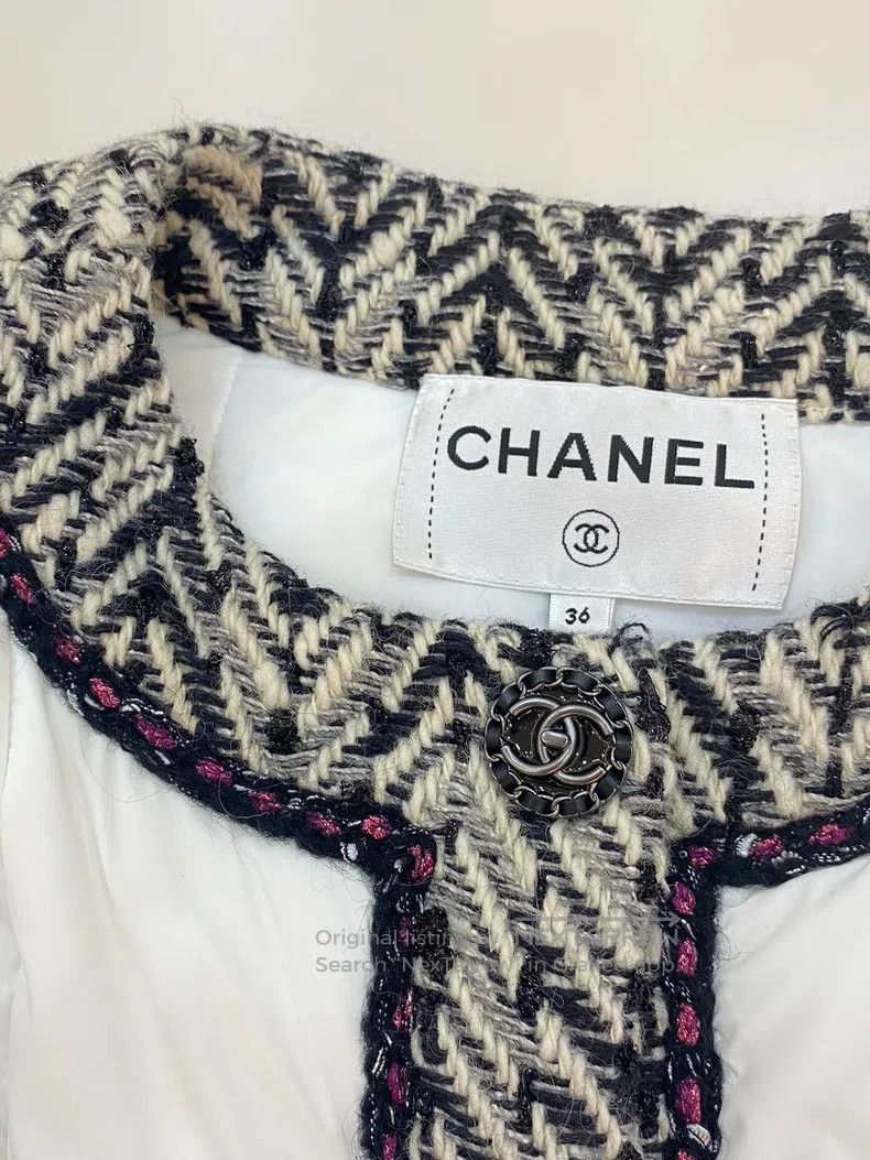 Chanel Chanel Forest Series Popular White Cotton Clothes coat Size XS / US 0-2 / IT 36-38 - 3 Thumbnail