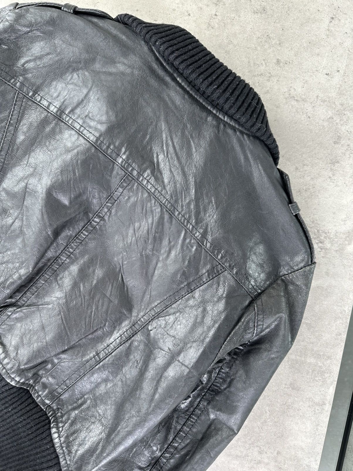 Japanese Brand Vintage Cropped Leather Jacket Size S / US 4 / IT 40 - 12 Thumbnail