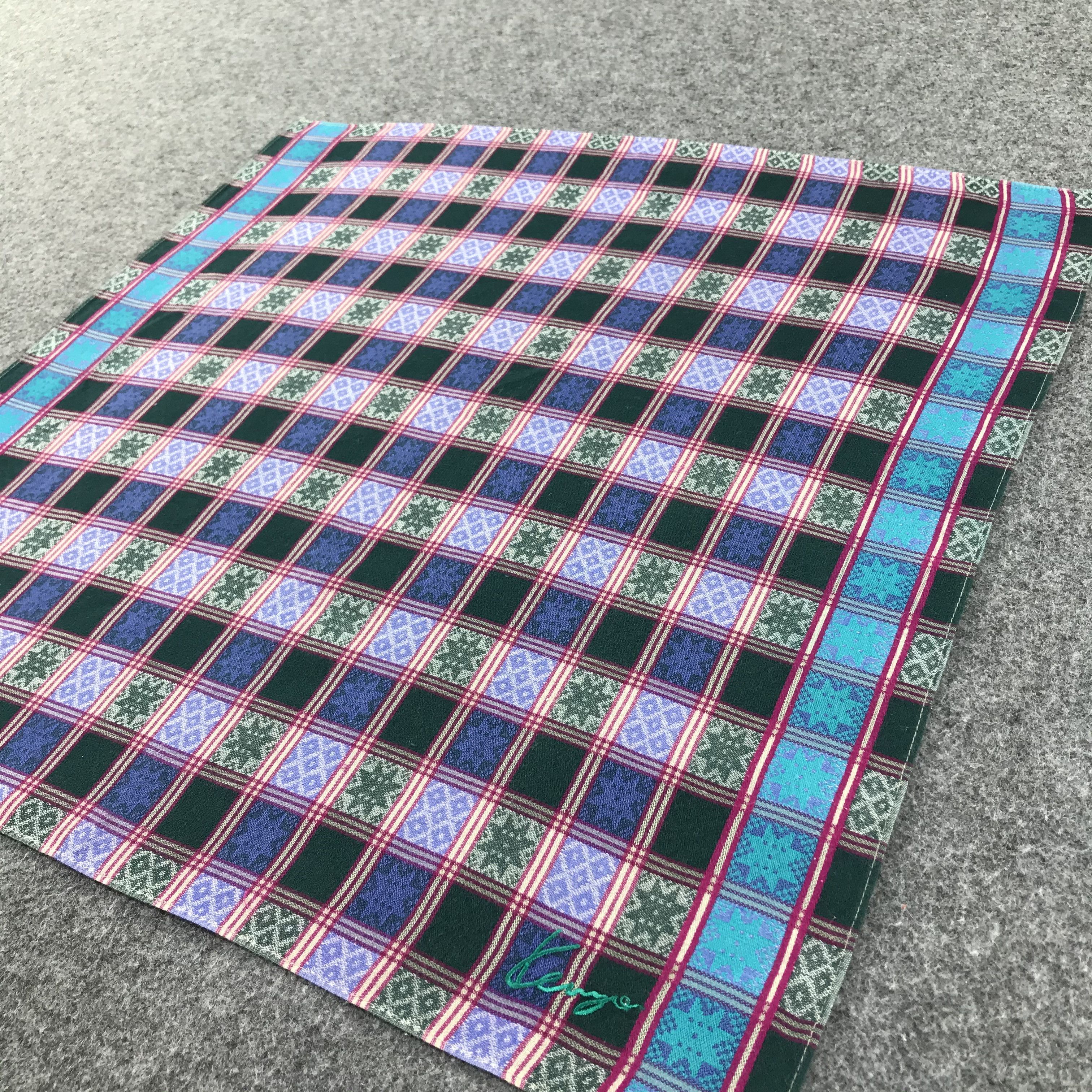 Kenzo × Vintage Kenzo Handkerchief Neckerchief Bandana SCT016 Size ONE SIZE - 5 Thumbnail