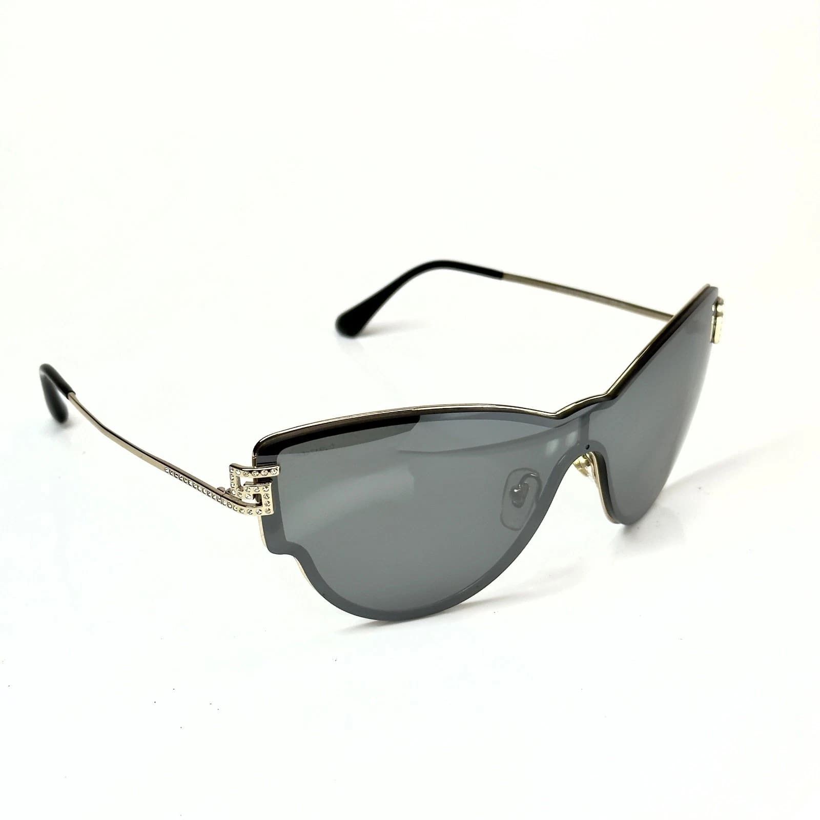 Versace VERSACE VE2172B 2172 GRECA Mask Gold Metal Silver Sunglasses Size ONE SIZE - 5 Thumbnail