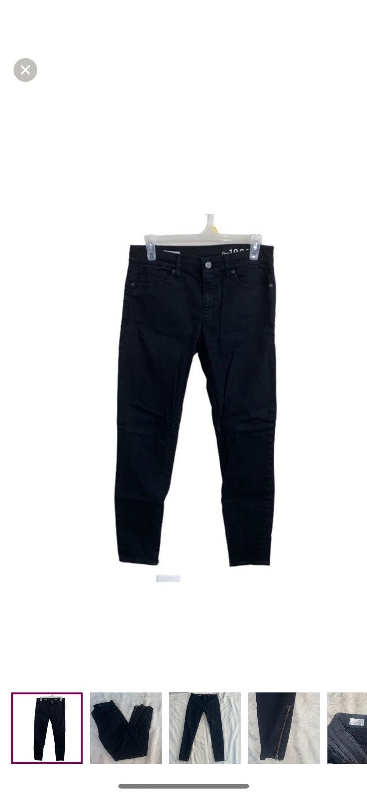 Gap Gap black inseam zipper legging jeans size 2 Size 26" / US 2 / IT 38 - 1 Thumbnail
