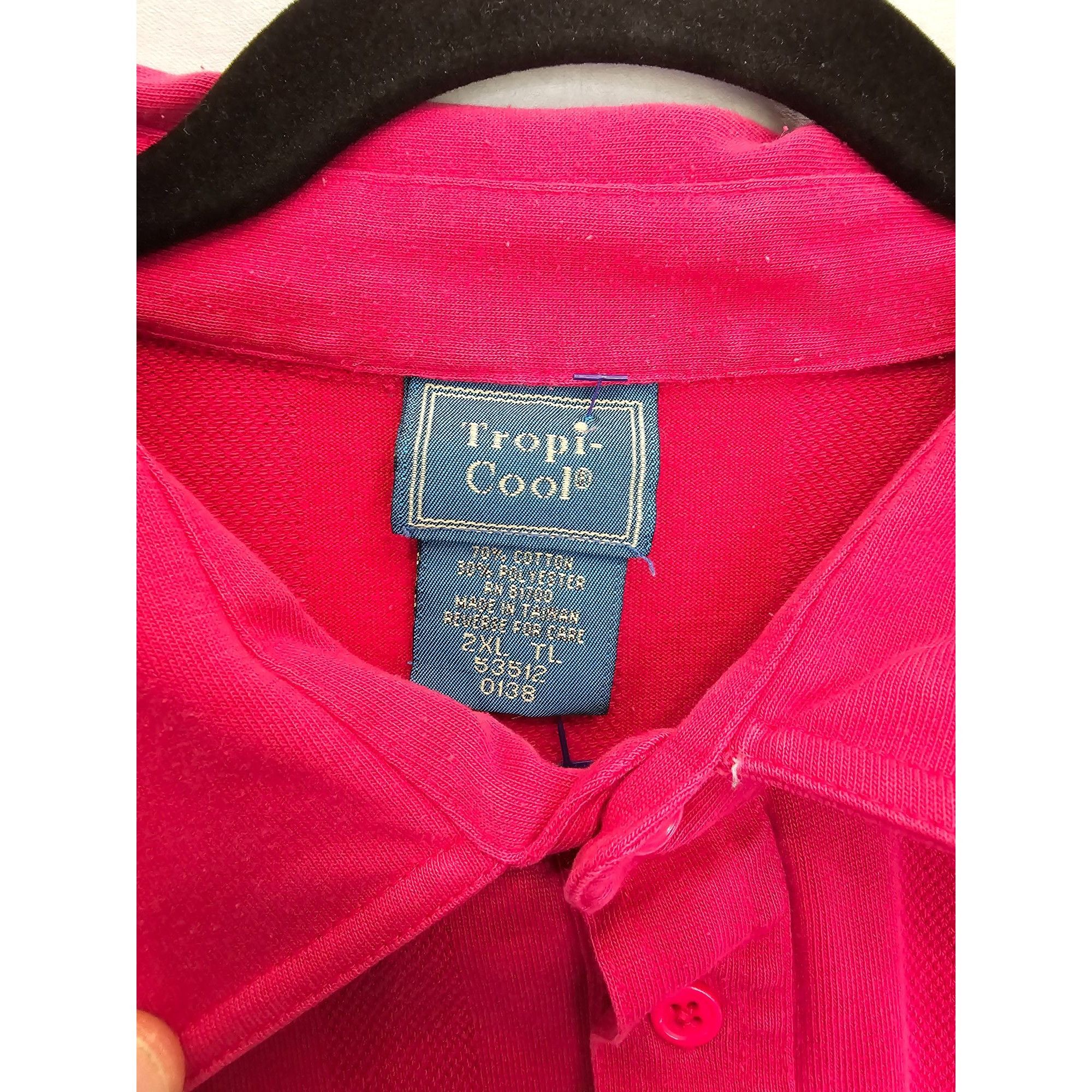 Other Tropicool Men's 2XL red Polo Shirt Cotton/Polyester Blend Wi Size US XXL / EU 58 / 5 - 2 Thumbnail