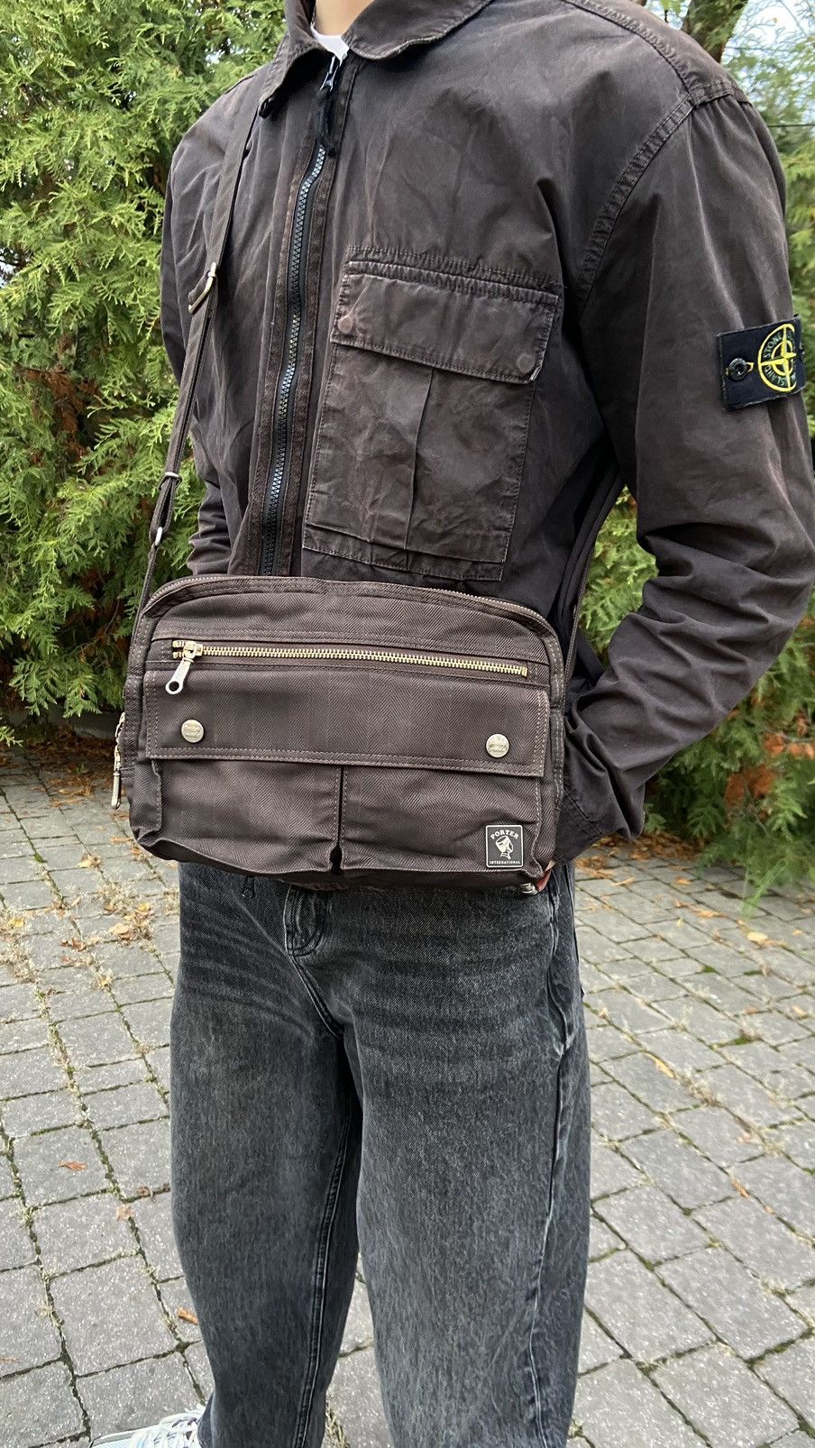 Porter 🟤🇯🇵Rare Brown Porter Shoulder bag Sling bag🟤 Size ONE SIZE - 2 Thumbnail