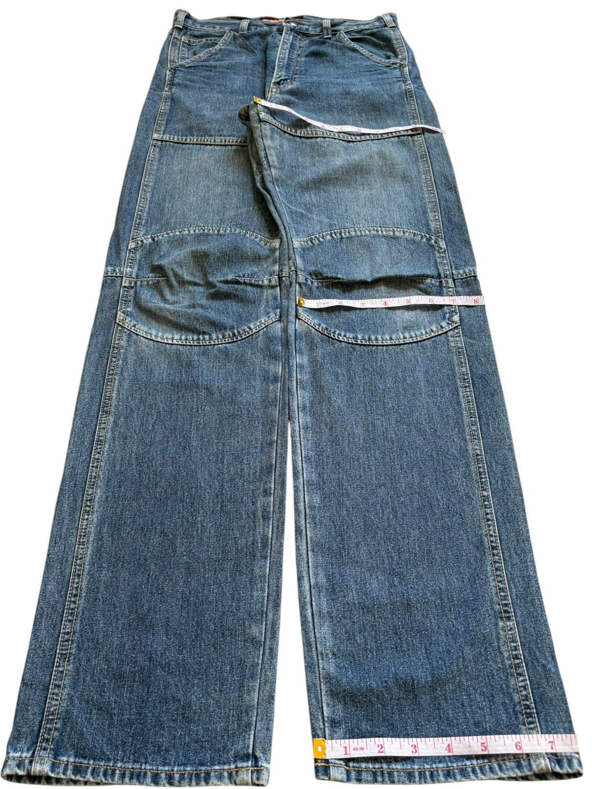 Big John Vintage Big John Blue Wash Workwear Jeans Size US 29 - 14 Thumbnail