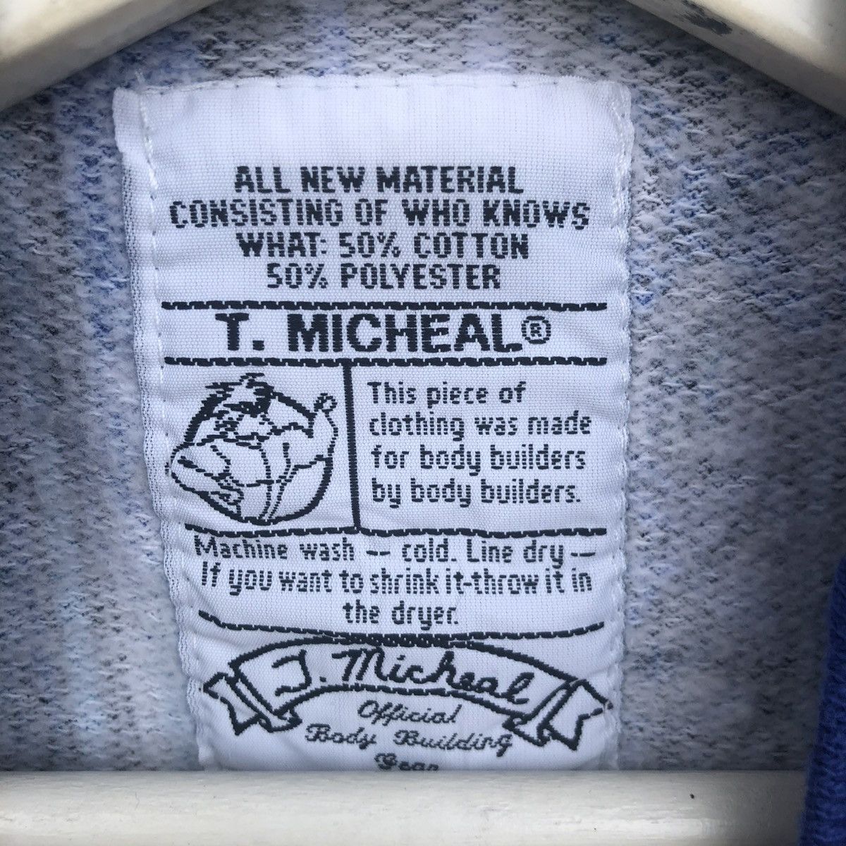 Vintage Vintage T'Michael Body Building Gear sweatshirt from 1990 Size US M / EU 48-50 / 2 - 6 Thumbnail