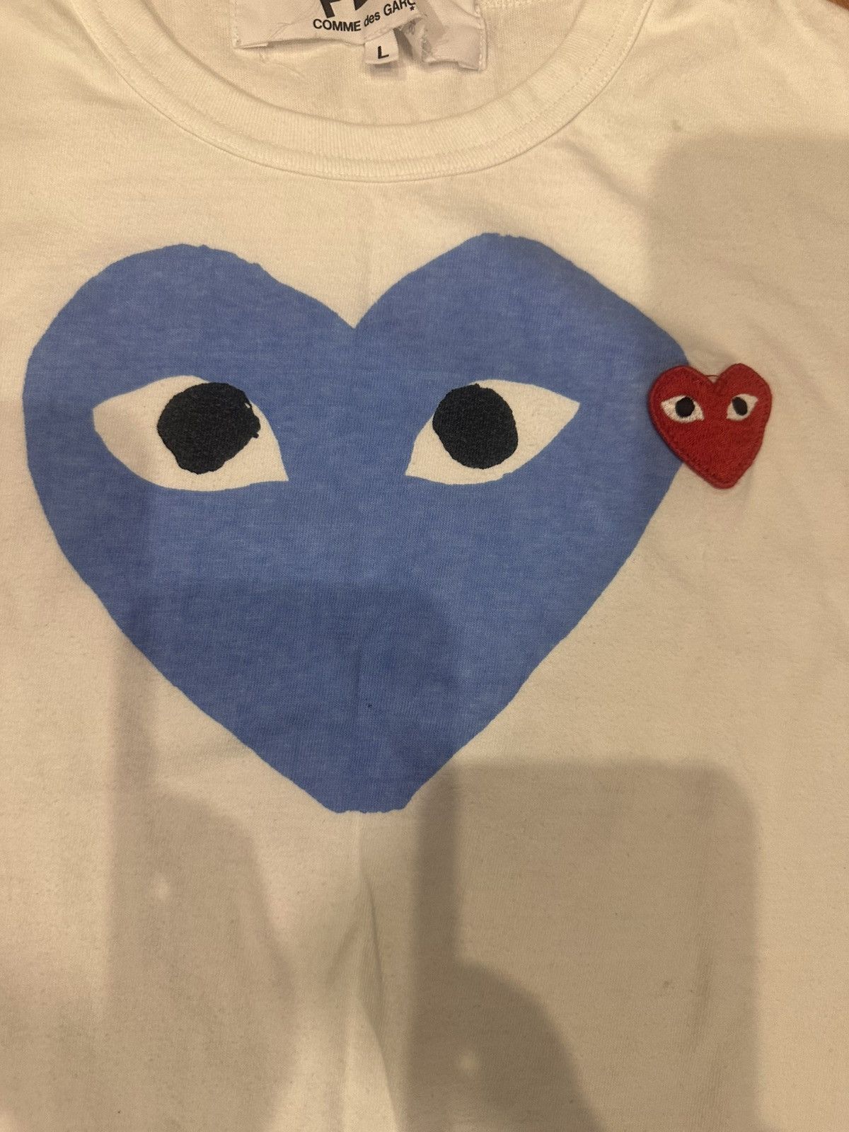 Other COMME DES GARCONS CDG PLAY BIG PINK HEART TEE WHITE Size L Size US L / EU 52-54 / 3 - 3 Thumbnail