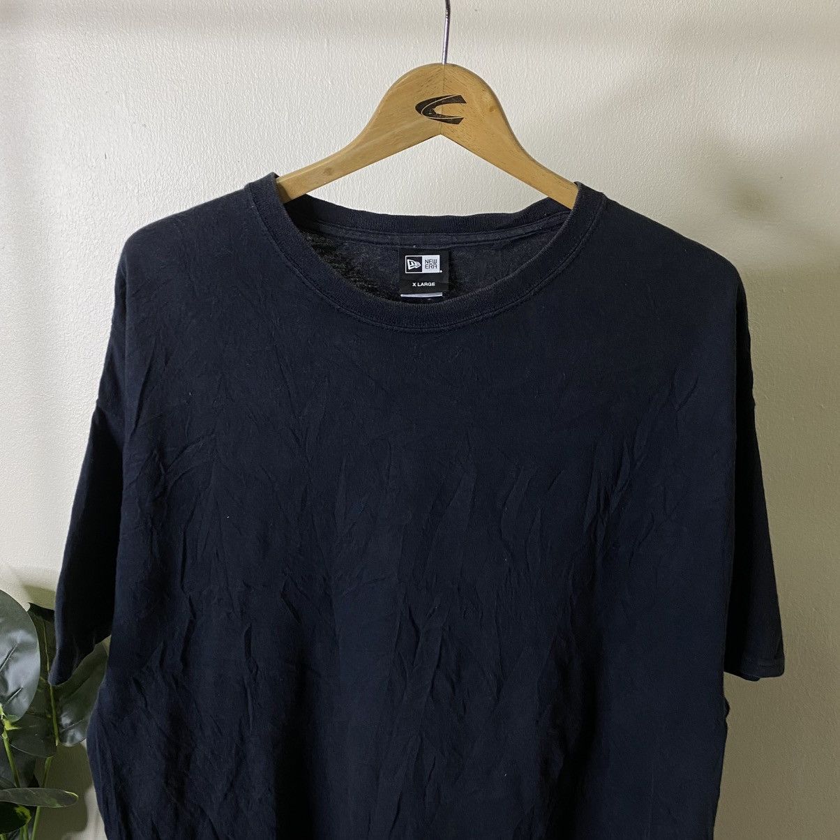 New Era New Era Black Blank T Shirt Size US XL / EU 56 / 4 - 2 Thumbnail
