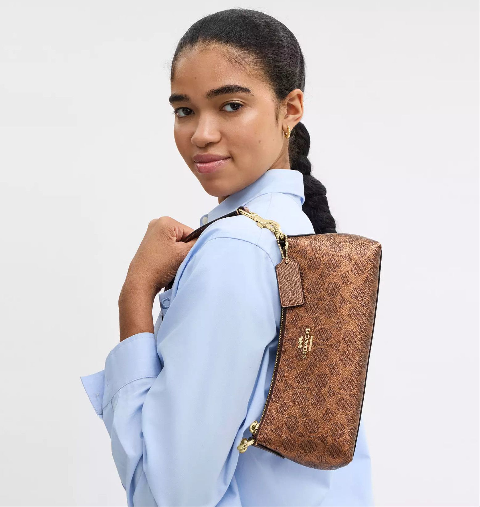 Coach Charlotte Shoulder Bag In Signature Canvas CCL40 Size ONE SIZE - 2 Thumbnail