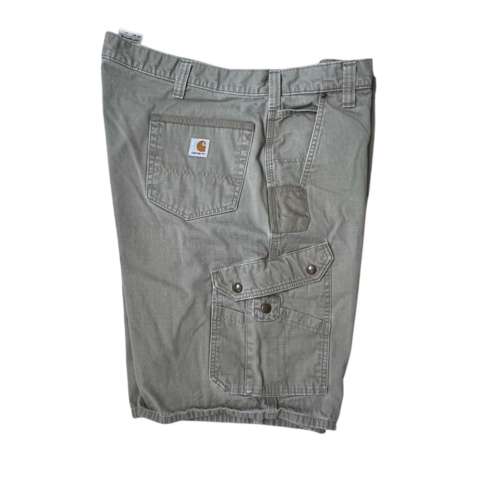 Carhartt Carhartt B357 Big & Tall Grey Relaxed Fit Ripstop Shorts 44 Size US 44 / EU 60 - 3 Thumbnail