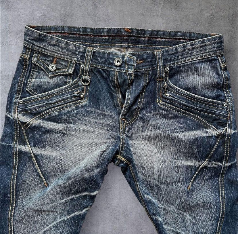 Nicole Club NICOLE CLUB FOR MEN SUPER RARE dark blue bootcut denim Size US 33 - 3 Thumbnail