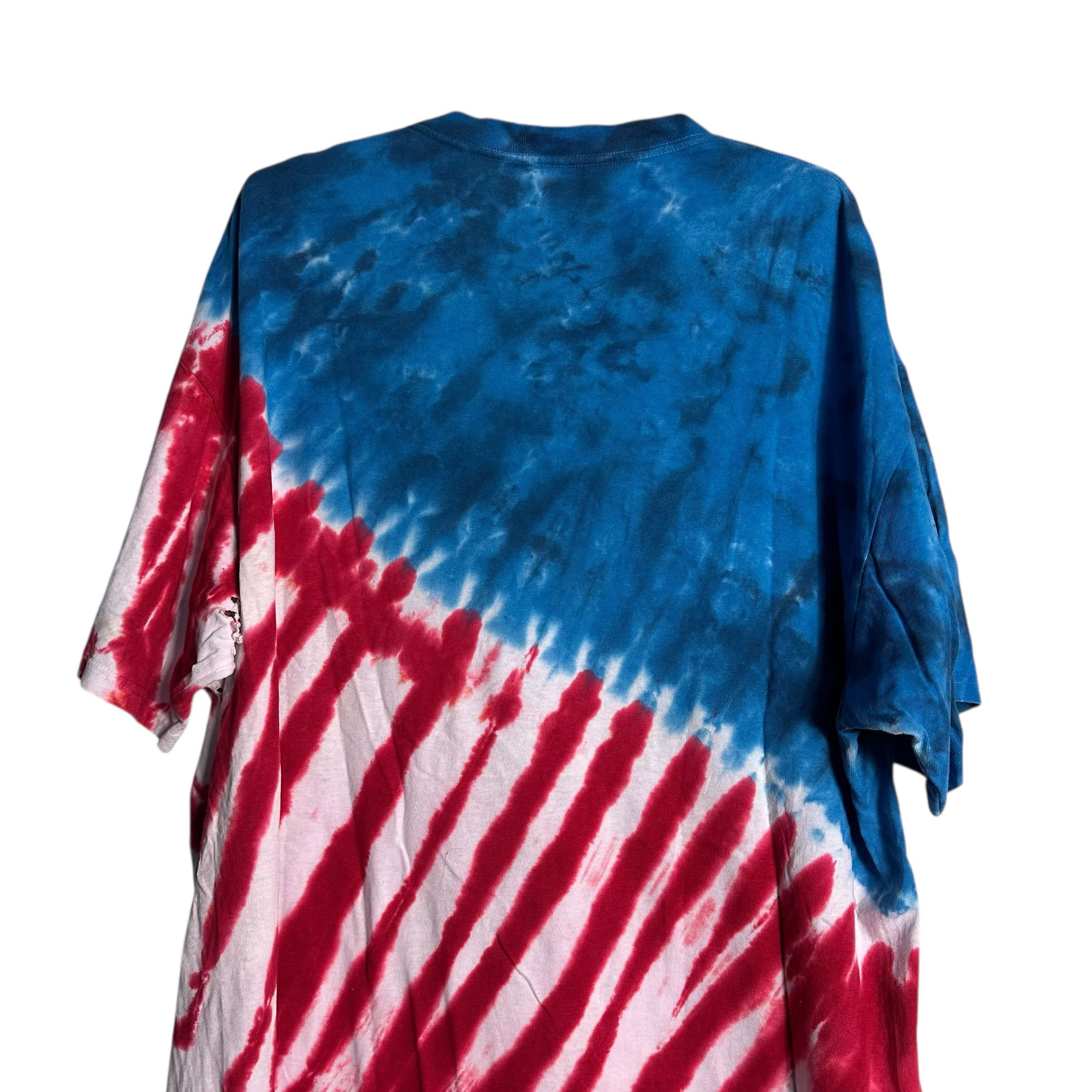 Liquid Blue 🔥RARE🔥Vintage Liquid Blue USA Flag Tie Dye T-shirt Size US XXL / EU 58 / 5 - 4 Thumbnail