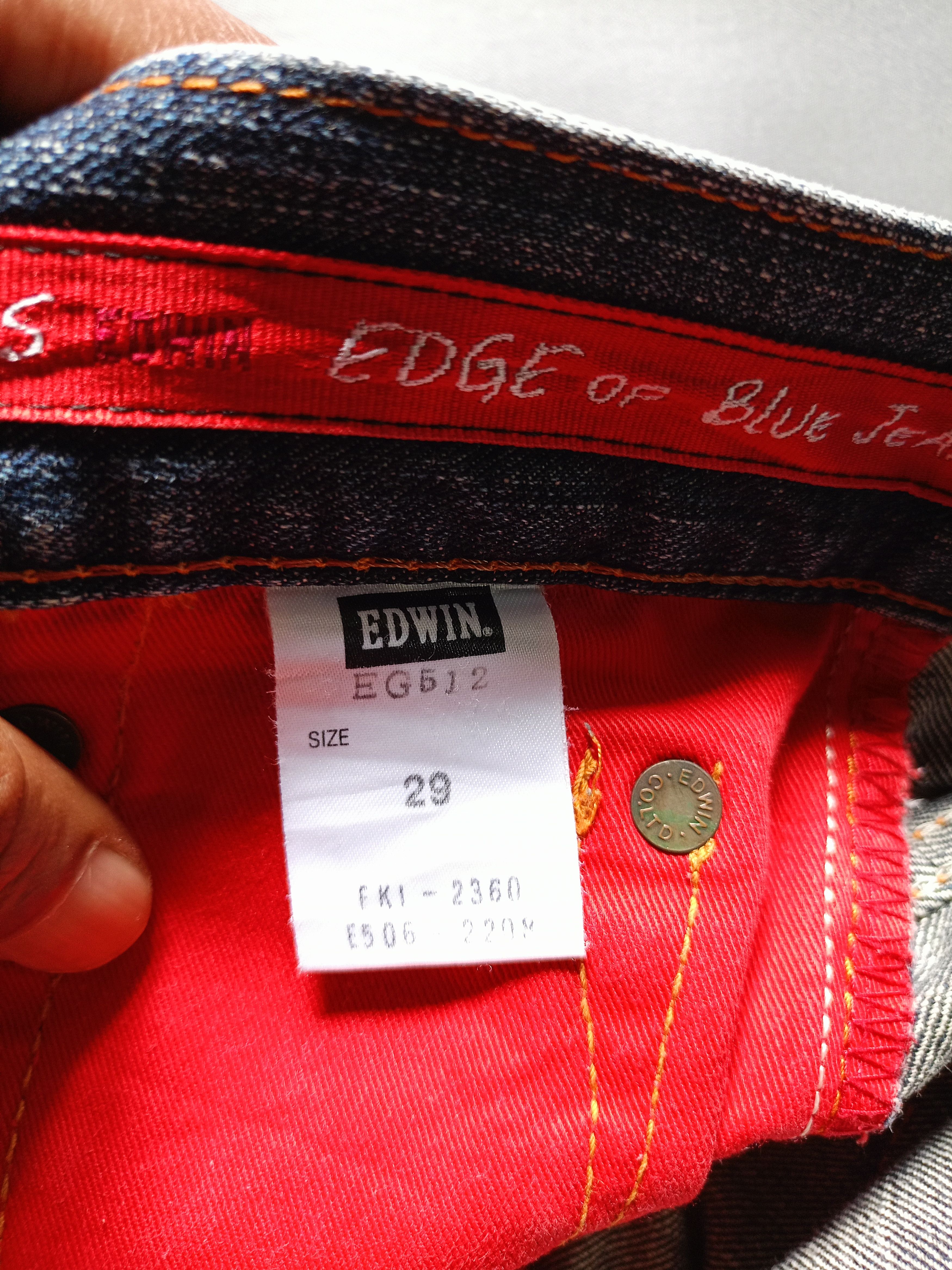 Japanese Brand 2000s Edwin Distressed Flare Denim Pants style ifsixwasnine Size US 32 / EU 48 - 6 Thumbnail