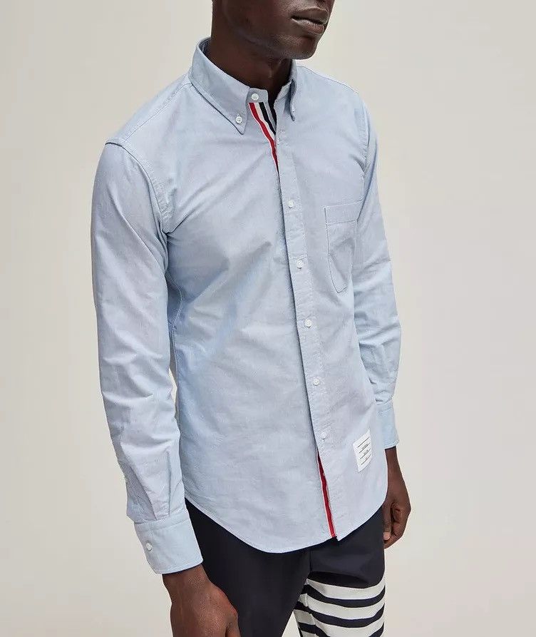 blue Oxford shirt