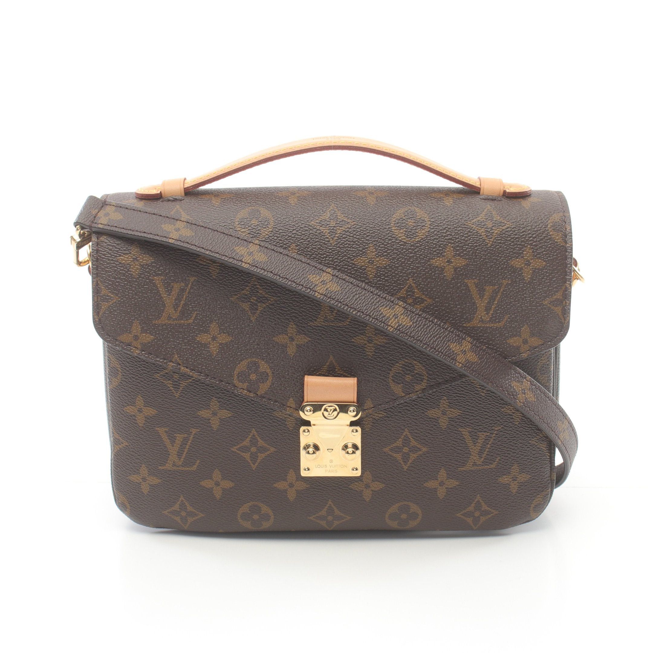 Louis Vuitton Louis Vuitton Pochette Metis Mm Monogram Handbag Leather Brown Size ONE SIZE - 1 Thumbnail