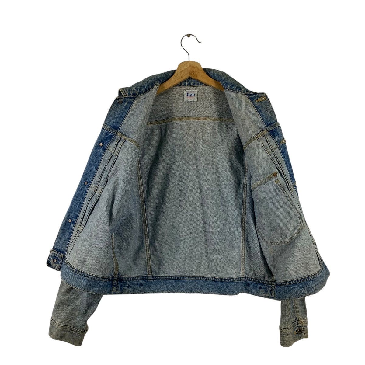 Lee × Levi's Vintage Clothing × Vintage Vintage 90s Lee Cowboy Left Hand Denim Jacket Sanforized Size US M / EU 48-50 / 2 - 8 Thumbnail