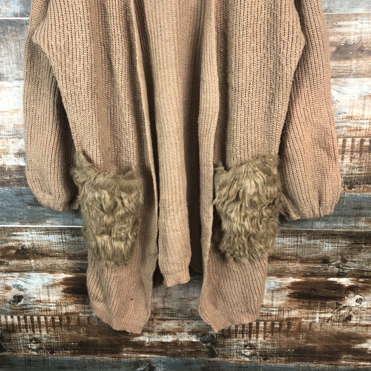 Japanese Brand Earth Music & Econology Brown Cardigan Knitwear #A2272 Size XL / US 12-14 / IT 48-50 - 6 Thumbnail